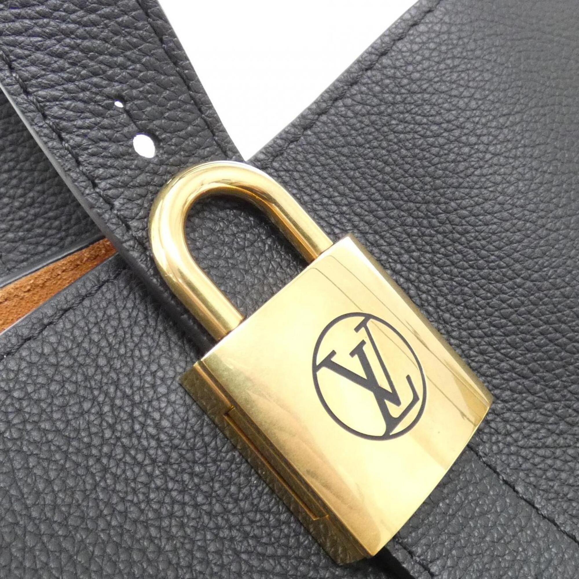 Louis Vuitton Black Leather Handbag Pouch (Pre-Owned)