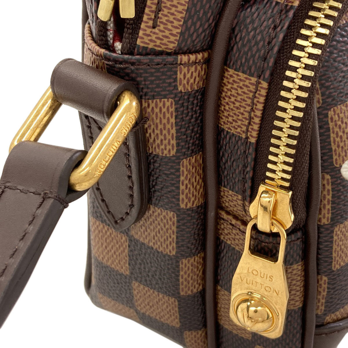 Louis Vuitton Damier Canvas Ebene Damier Canvas Shoulder Bag (Pre-Owned)