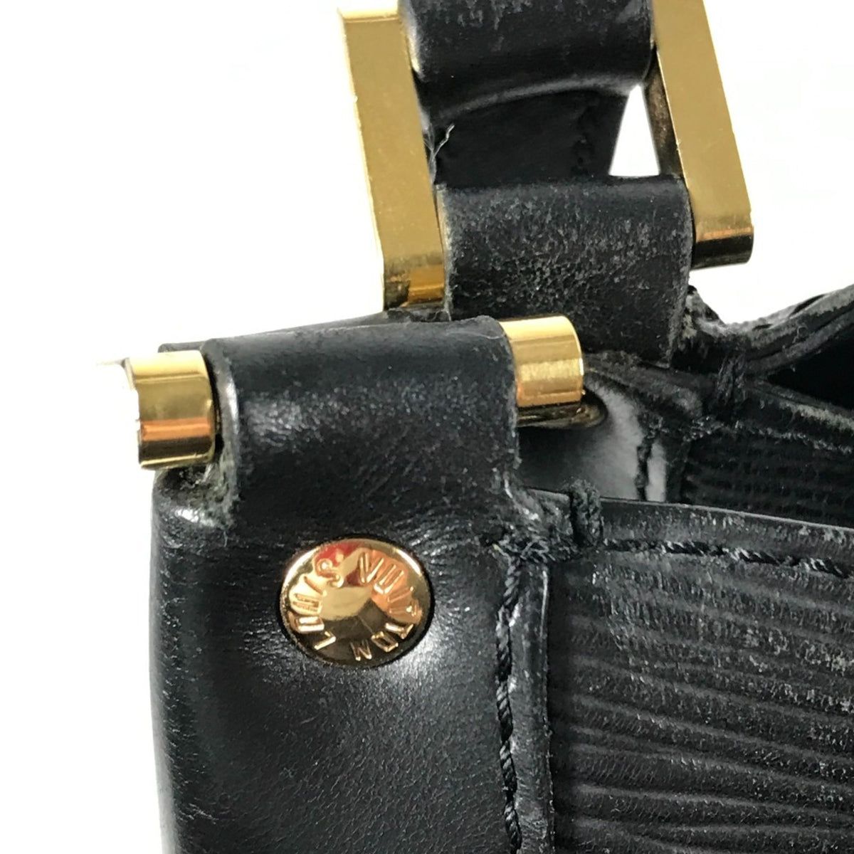 Louis Vuitton Black Epi Leather Shoulder Bag Tote Bag (Pre-Owned)