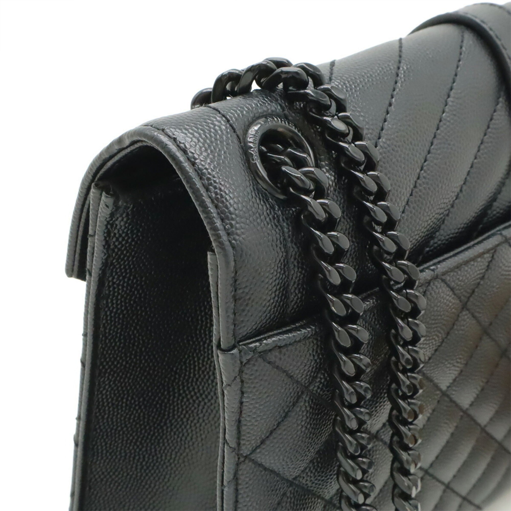 Yves Saint Laurent Black Leather Shoulder Bag (Pre-Owned)
