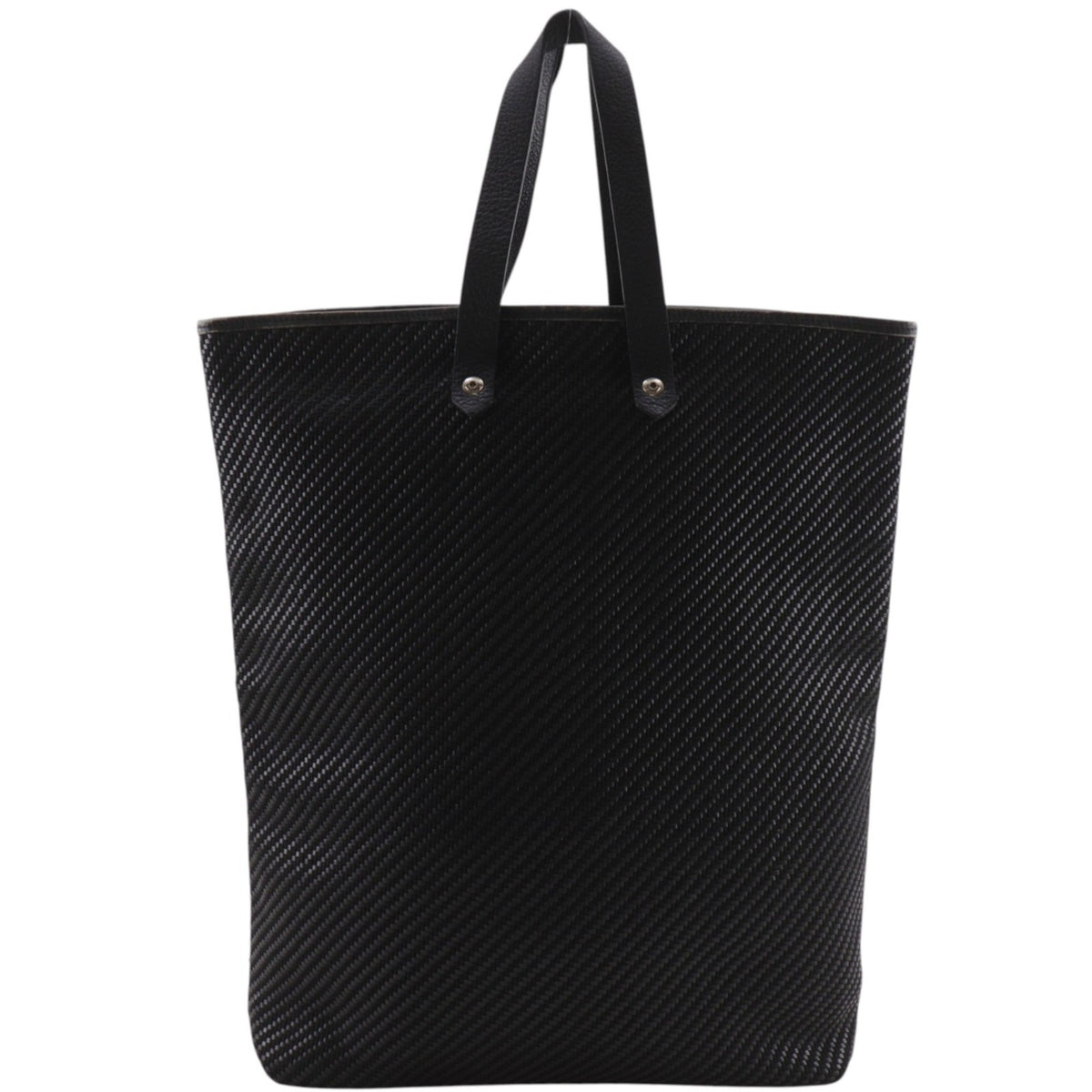 Hermes Black Leather Handbag (Pre-Owned)