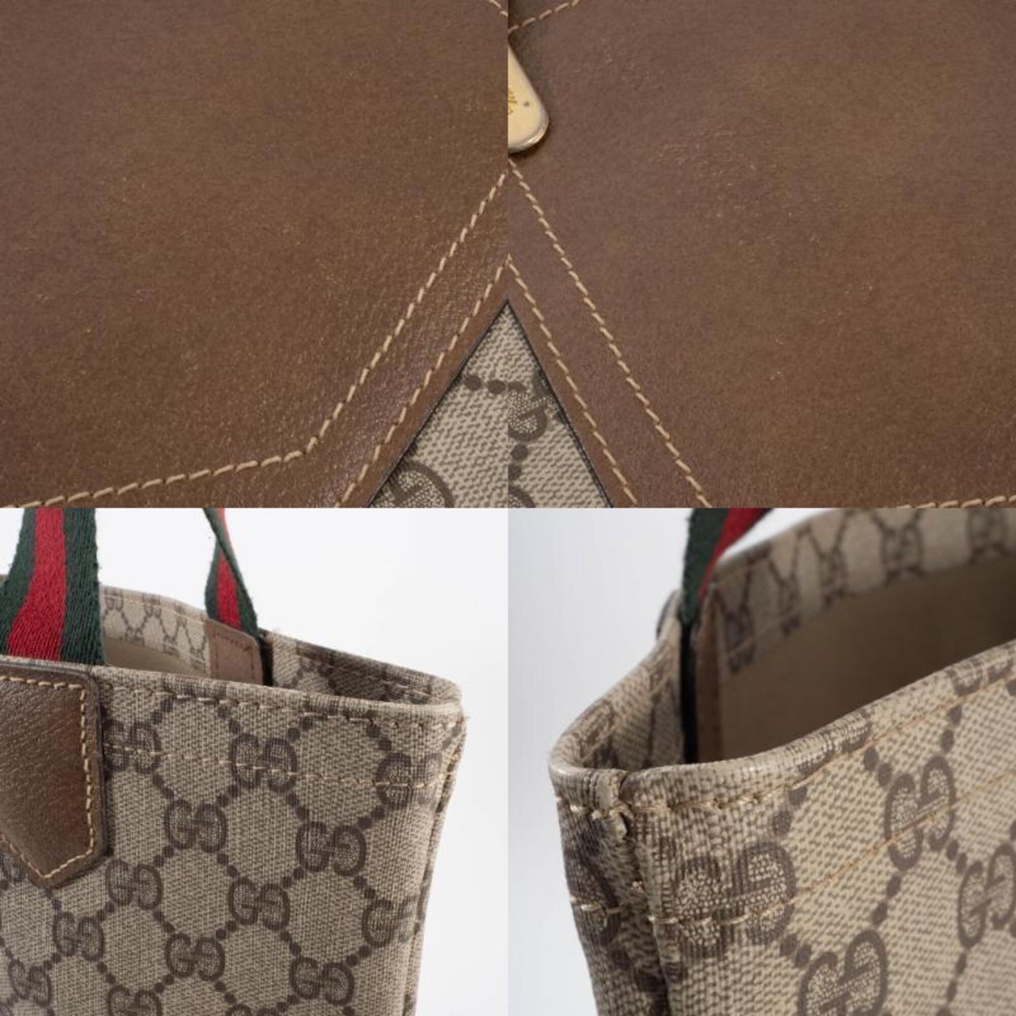 Gucci Brown Leather Tote Bag (Pre-Owned)