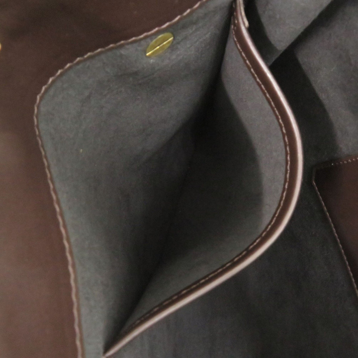 Dunhill Brown Leather Clutch Bag (Pre-Owned)