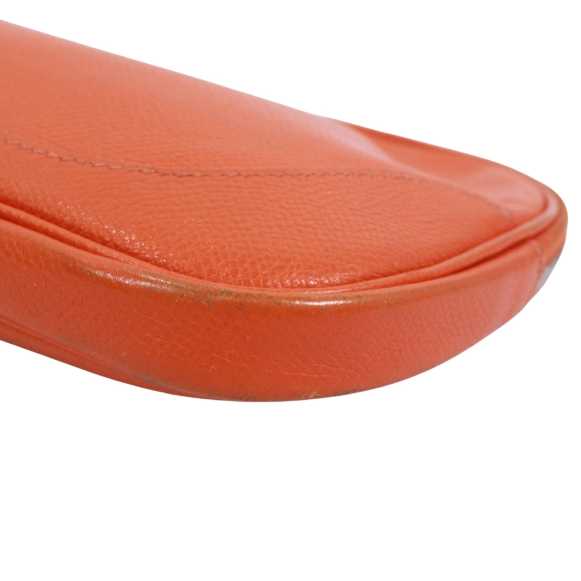 Hermes Orange Epsom Leather Pouch Shoulder Bag (Pre-Owned)
