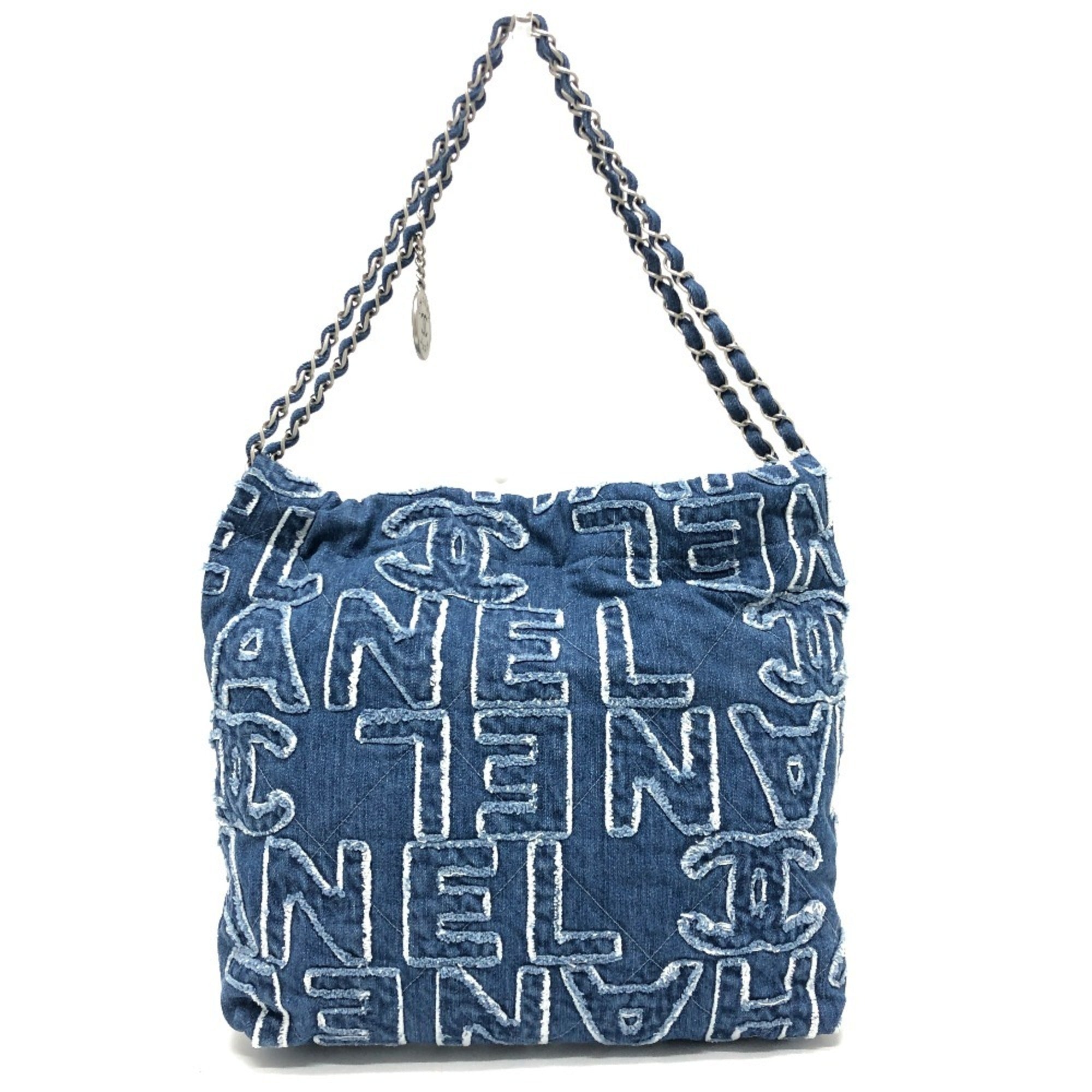 Chanel Blue Denim Shoulder Bag (Pre-Owned)