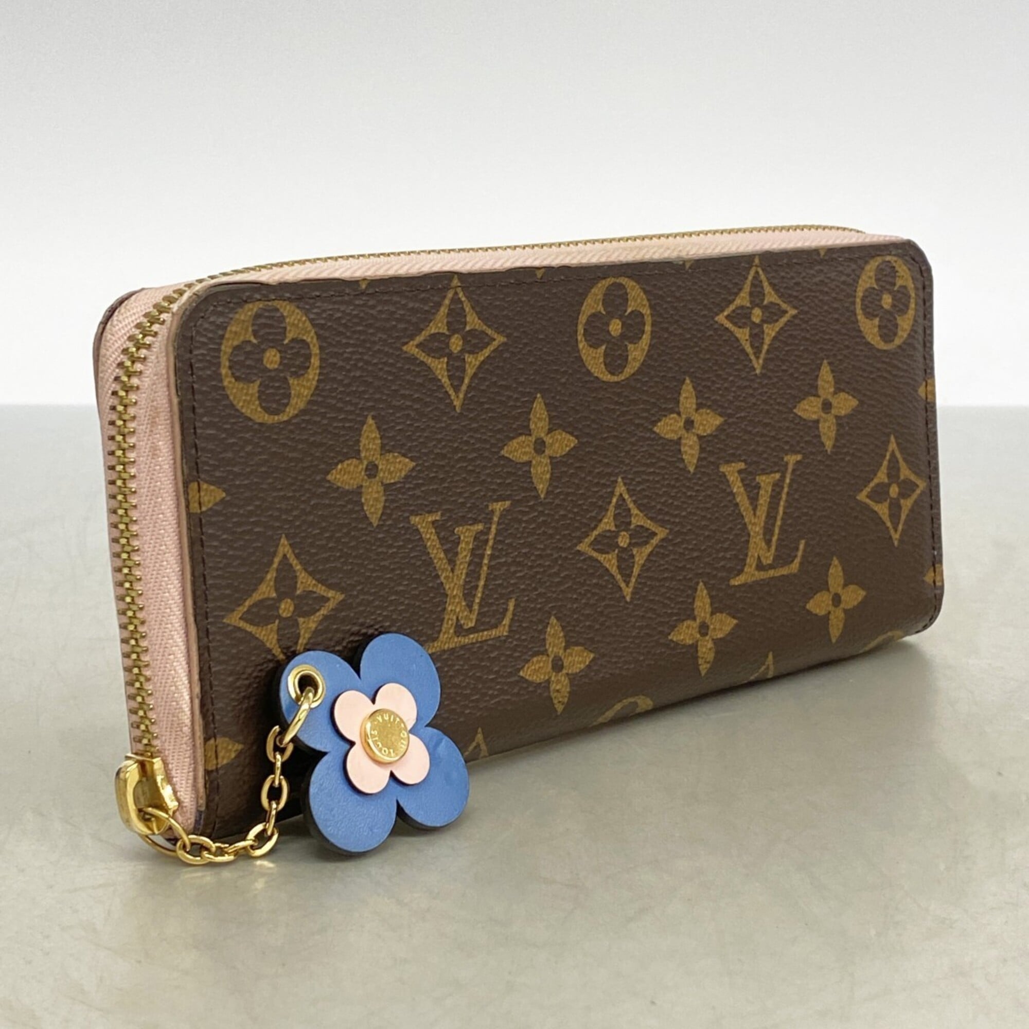 Louis Vuitton Blue Rose Ballerine Long Wallet (Bi-Fold) (Pre-Owned)