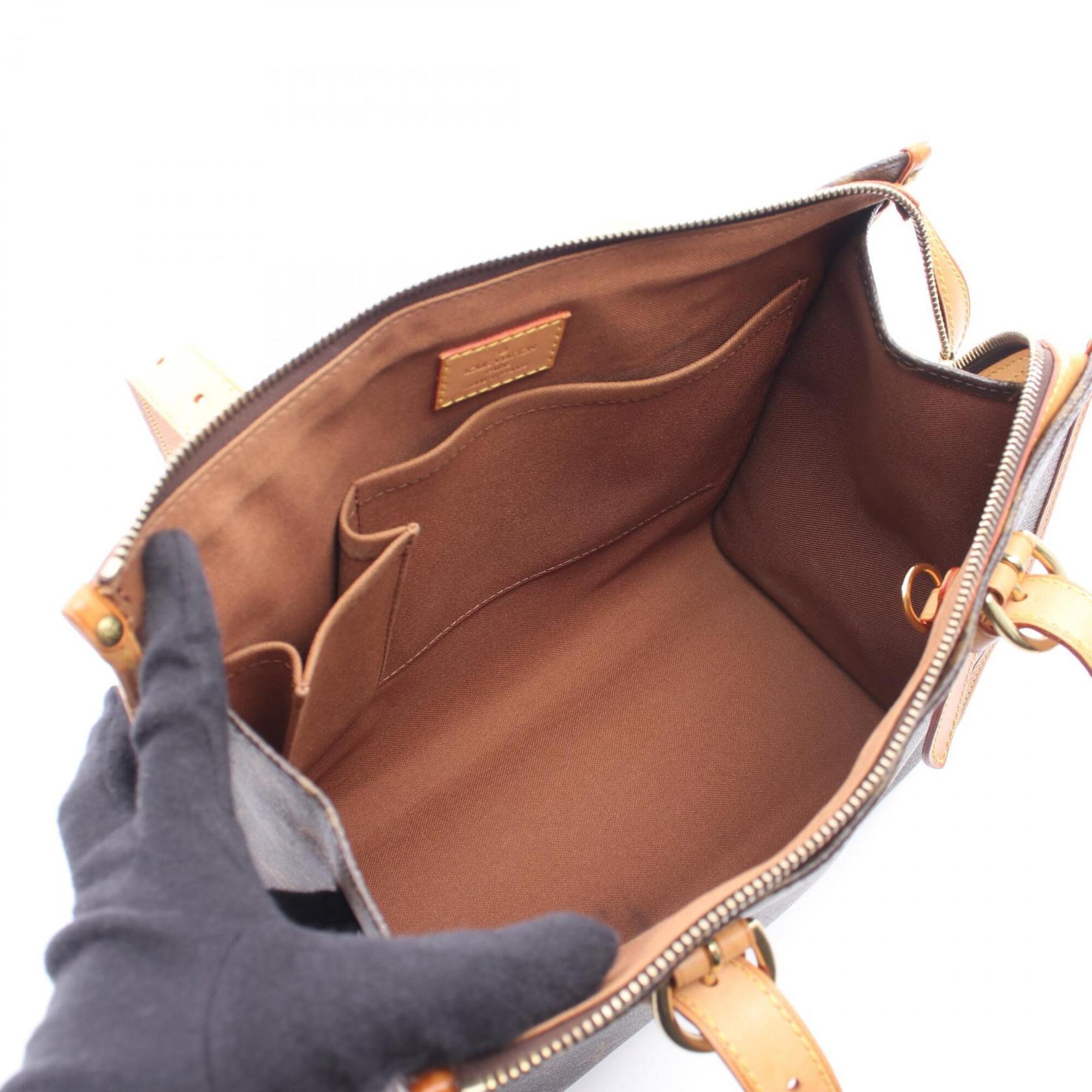 Louis Vuitton Brown Pvc Leather Handbag Tote Bag (Pre-Owned)