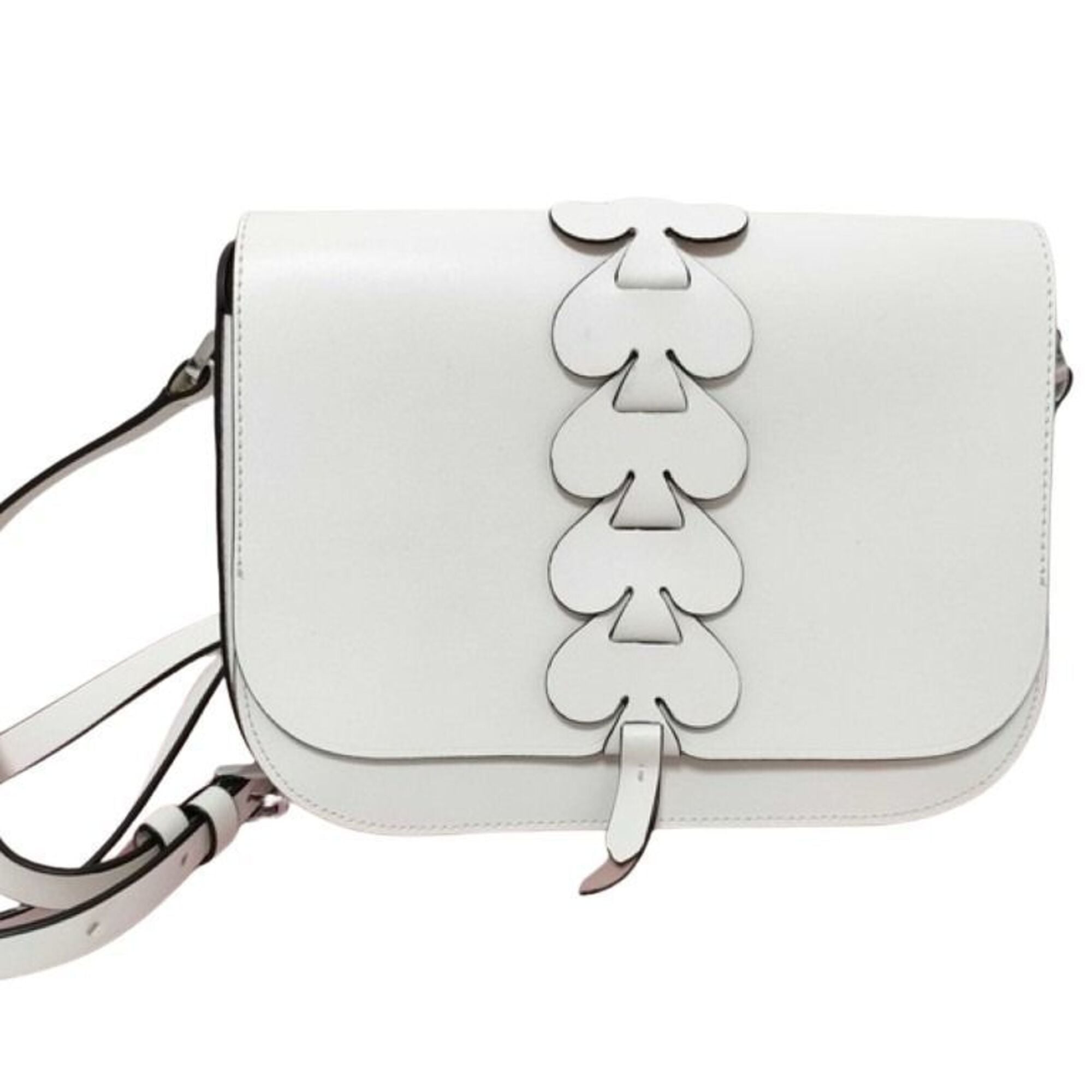 Kate Spade White Leather Shoulder Bag (Pre-Owned)