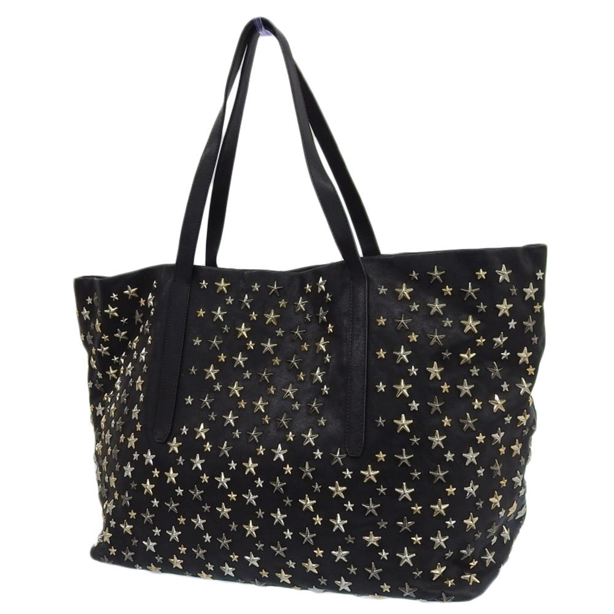 Jimmy Choo Black Leather Tote Bag (Pre-Owned)