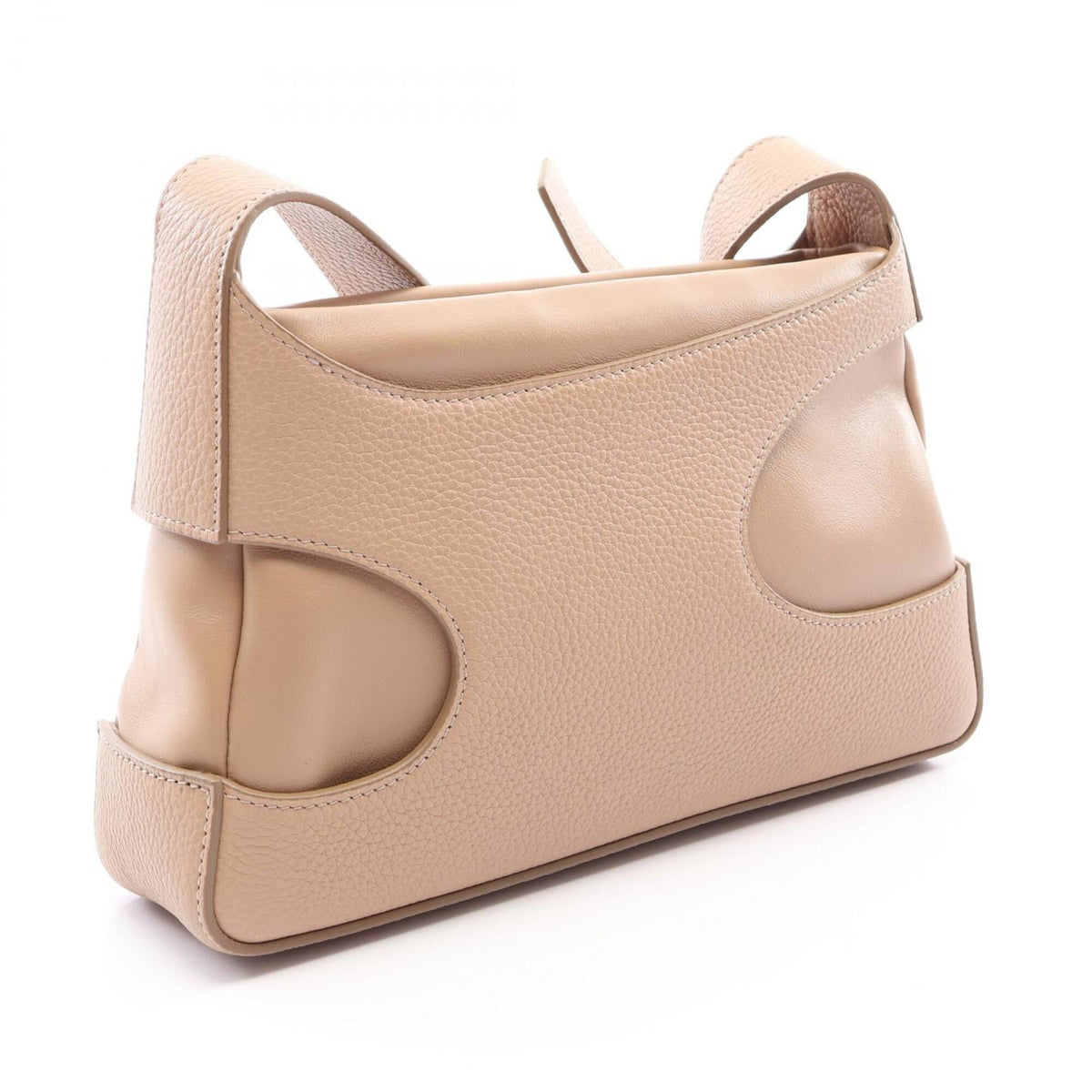 Salvatore Ferragamo Beige Leather Handbag Shoulder Bag (Pre-Owned)