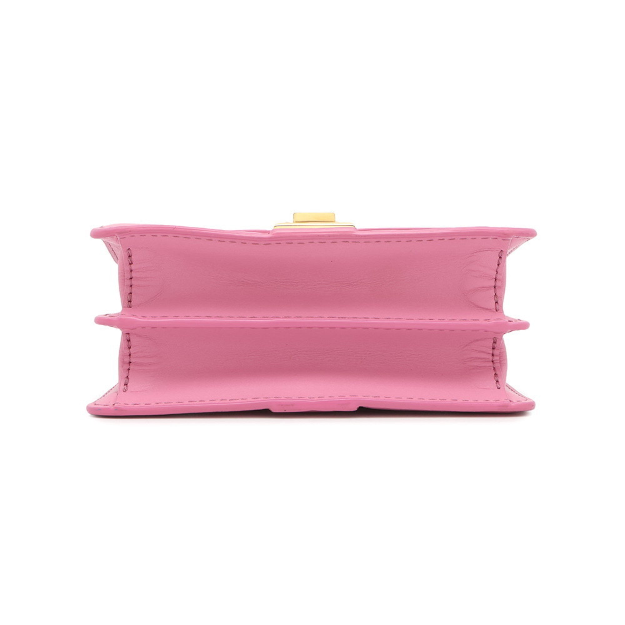 Mcm Pink Leather Rhinestone Handbag (Pre-Owned)