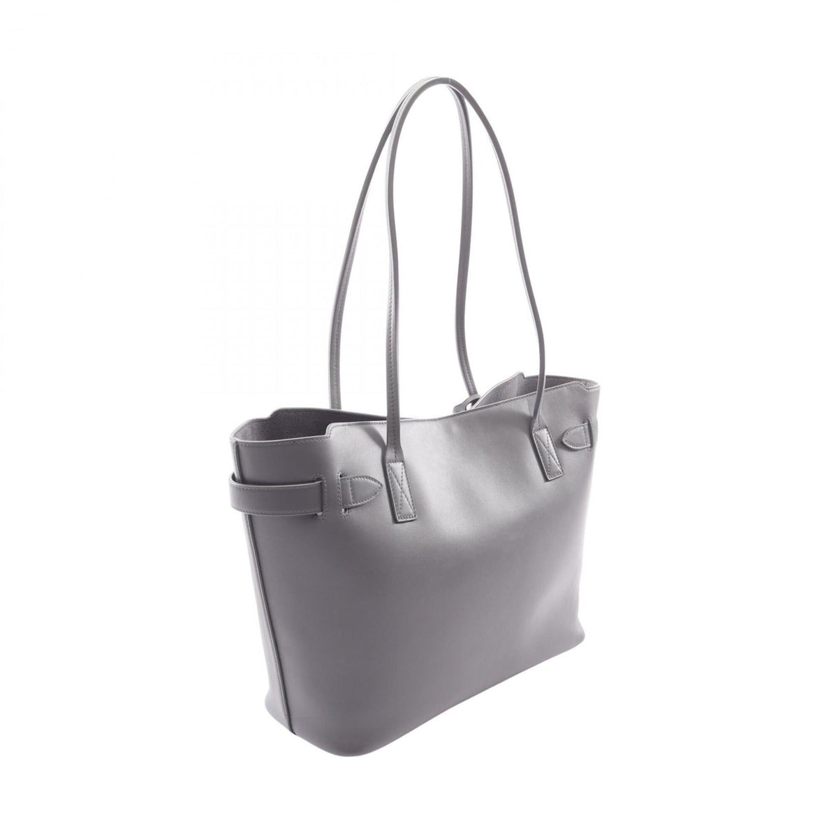 Balenciaga Gray Leather Handbag Tote Bag (Pre-Owned)