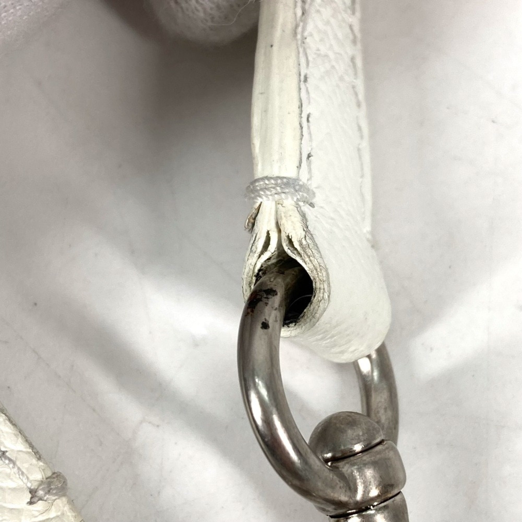 Balenciaga Black White Leather Handbag Shoulder Bag Tote Bag (Pre-Owned)