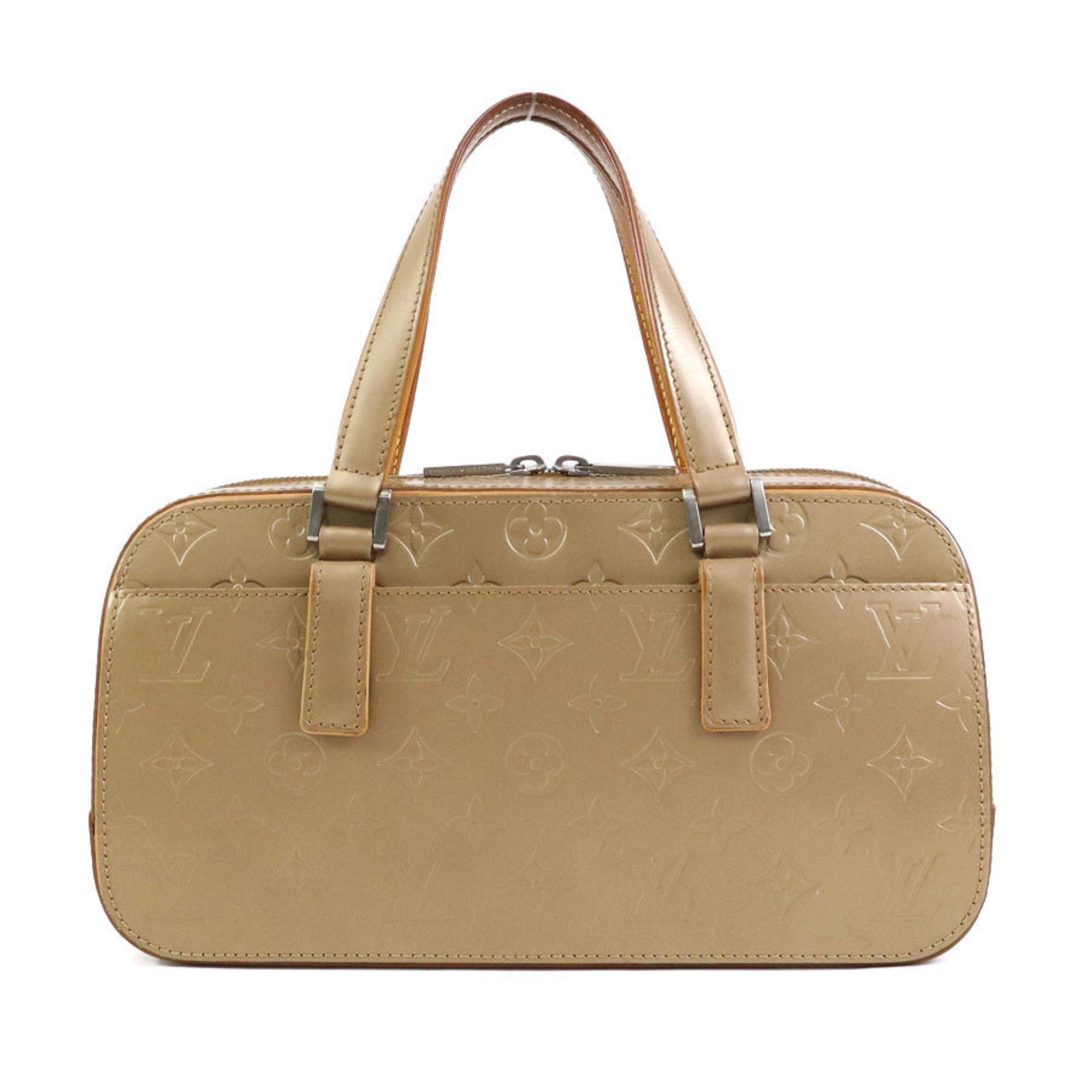 Louis Vuitton Gold Brown Monogram Mat Handbag (Pre-Owned)