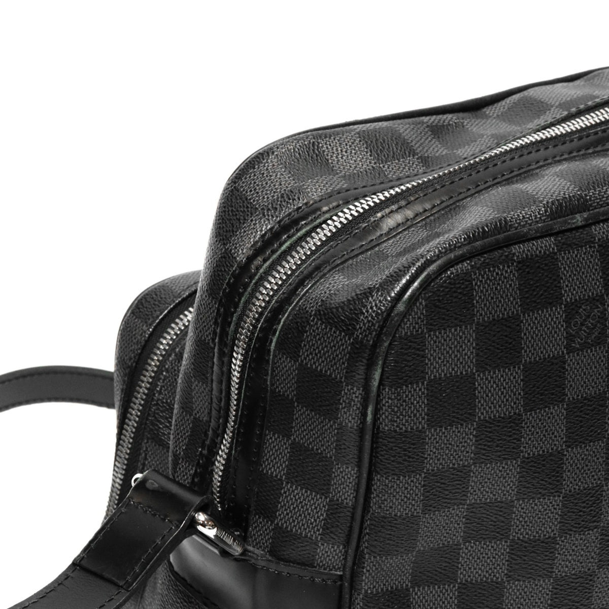 Louis Vuitton Black Damier Graphite Shoulder Bag (Pre-Owned)