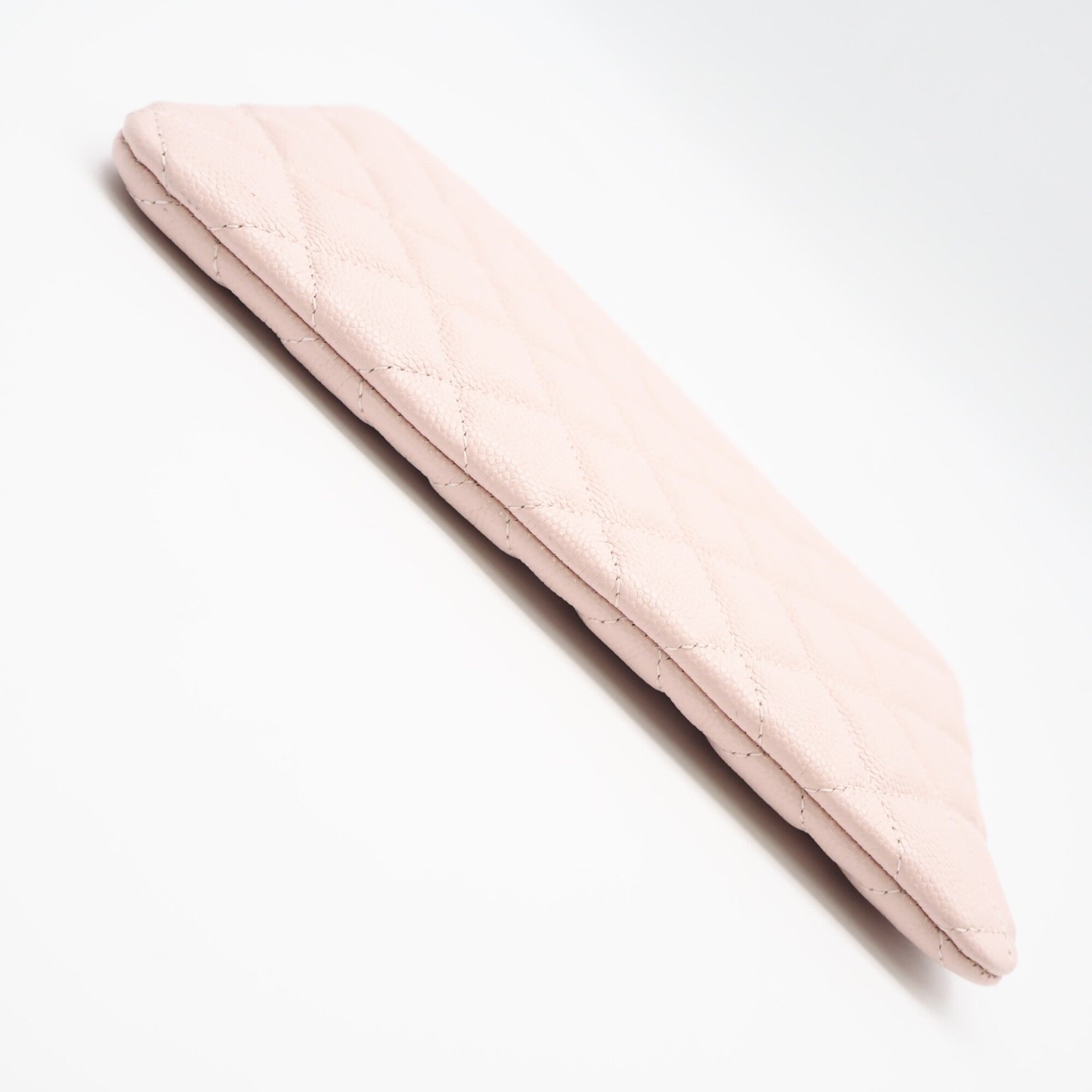 Chanel Matelasse Pink Grained Calfskin Pouch (Pre-Owned)