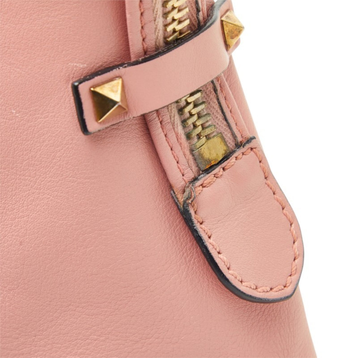 Valentino Pink Leather Handbag Shoulder Bag (Pre-Owned)
