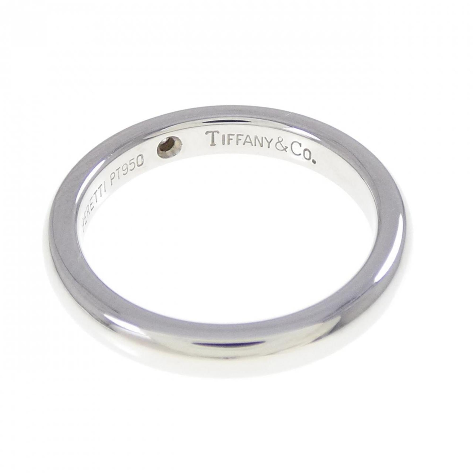 Tiffany Platinum Platinum 950 Band Ring (Pre-Owned)