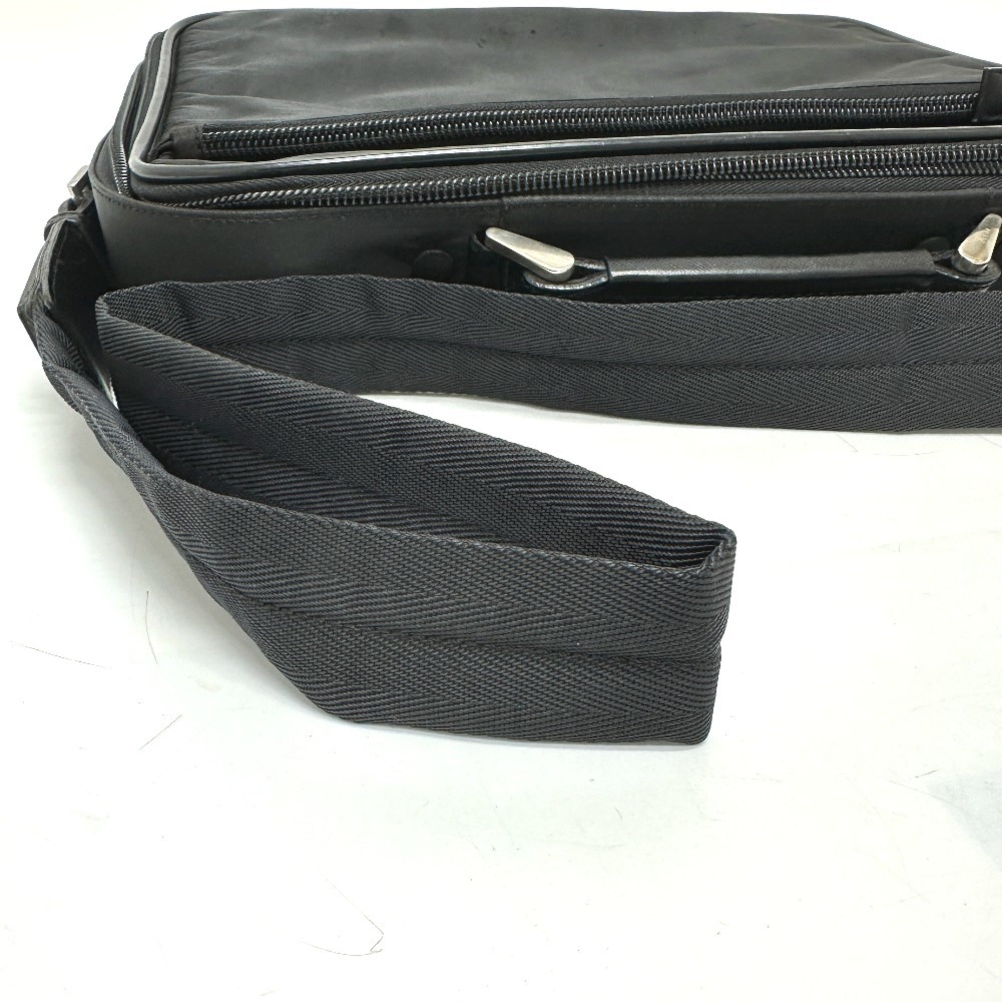 Prada Black Nylon Briefcase Shoulder Bag (Pre-Owned)