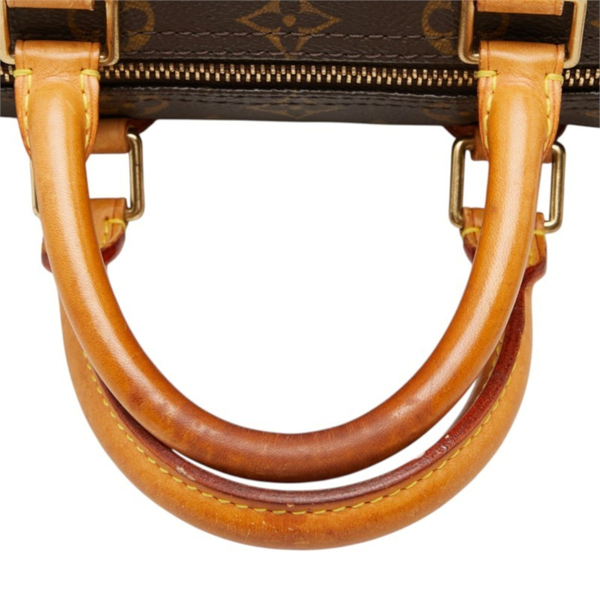 Louis Vuitton Brown Pvc Leather Boston Bag Handbag (Pre-Owned)