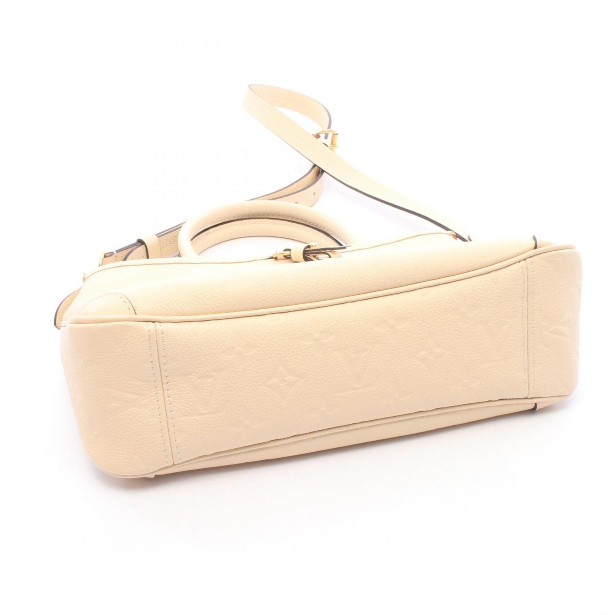 Louis Vuitton Beige Cream Monogram Empreinte Leather Handbag (Pre-Owned)