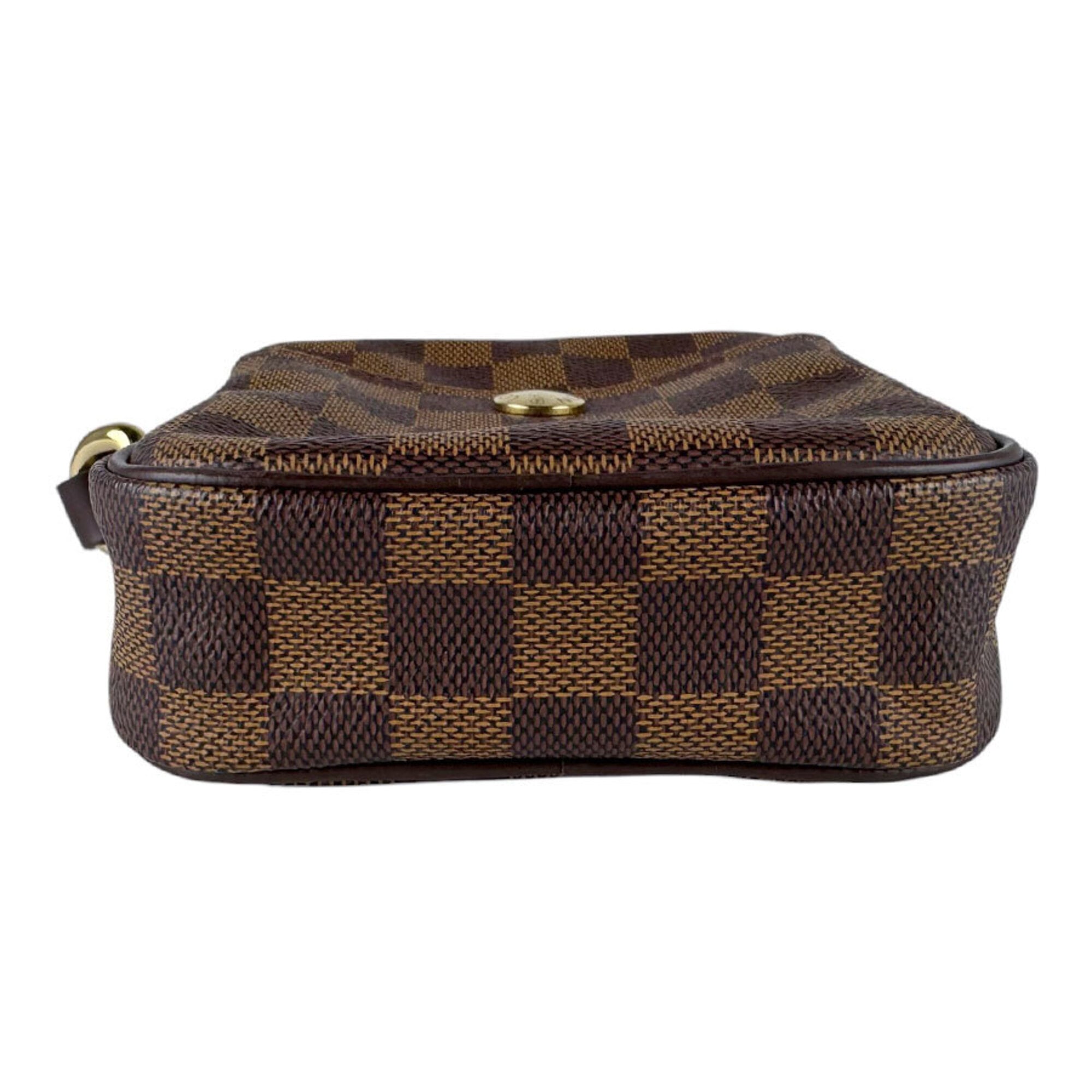 Louis Vuitton Damier Canvas Ebene Damier Canvas Shoulder Bag (Pre-Owned)