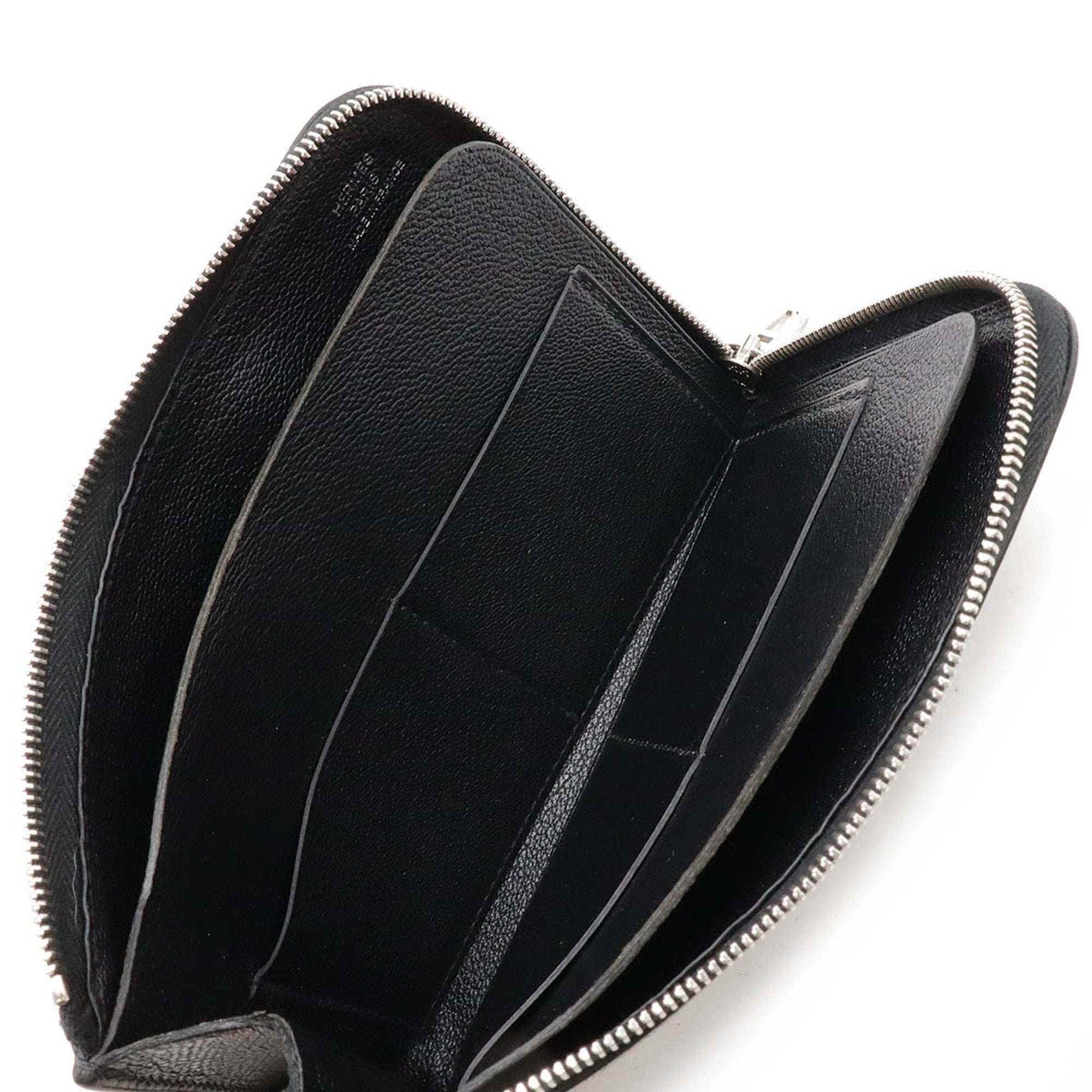 Hermes Black Epsom Leather Coin Purse/Coin Case (Pre-Owned)