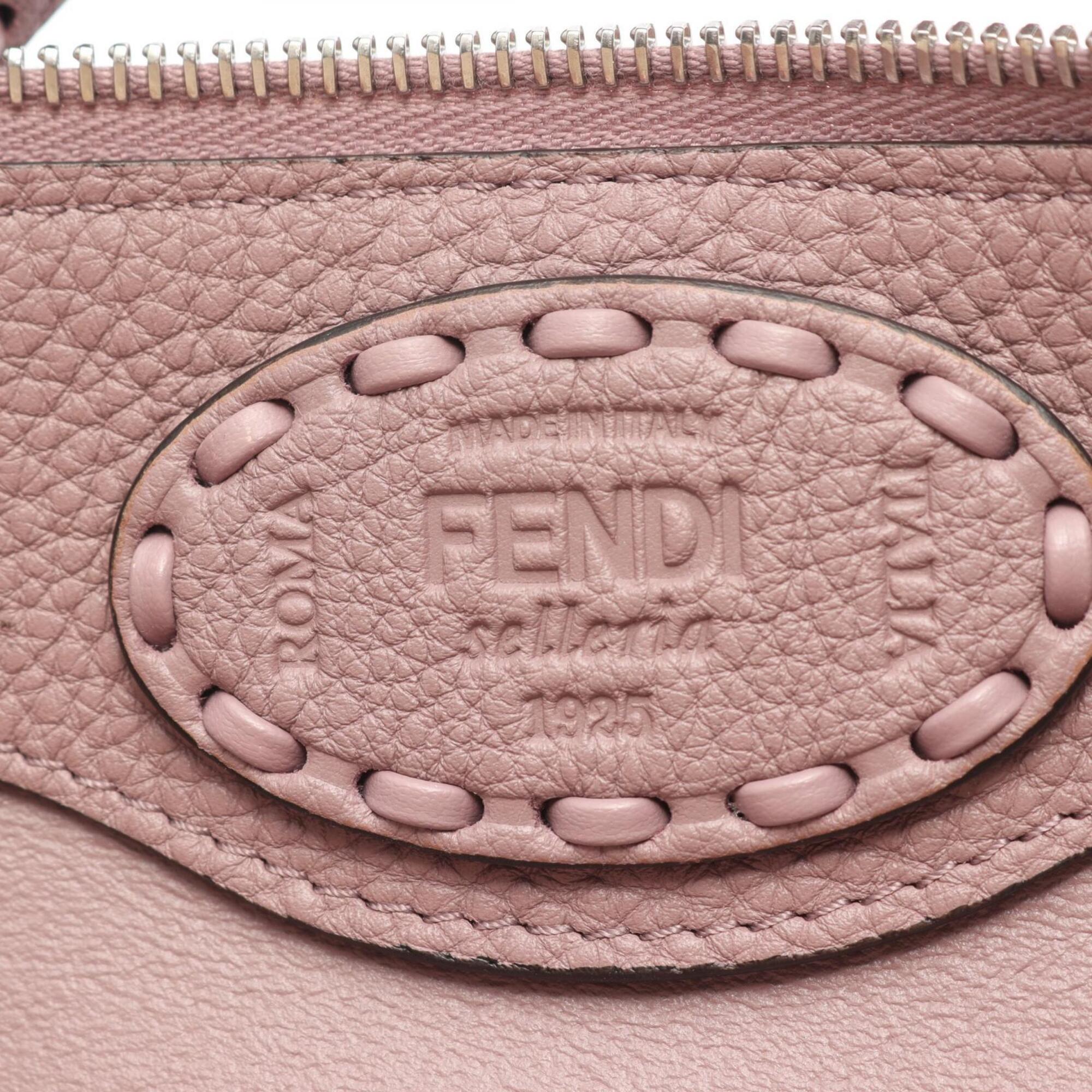 Fendi Purple Leather Handbag (Pre-Owned)