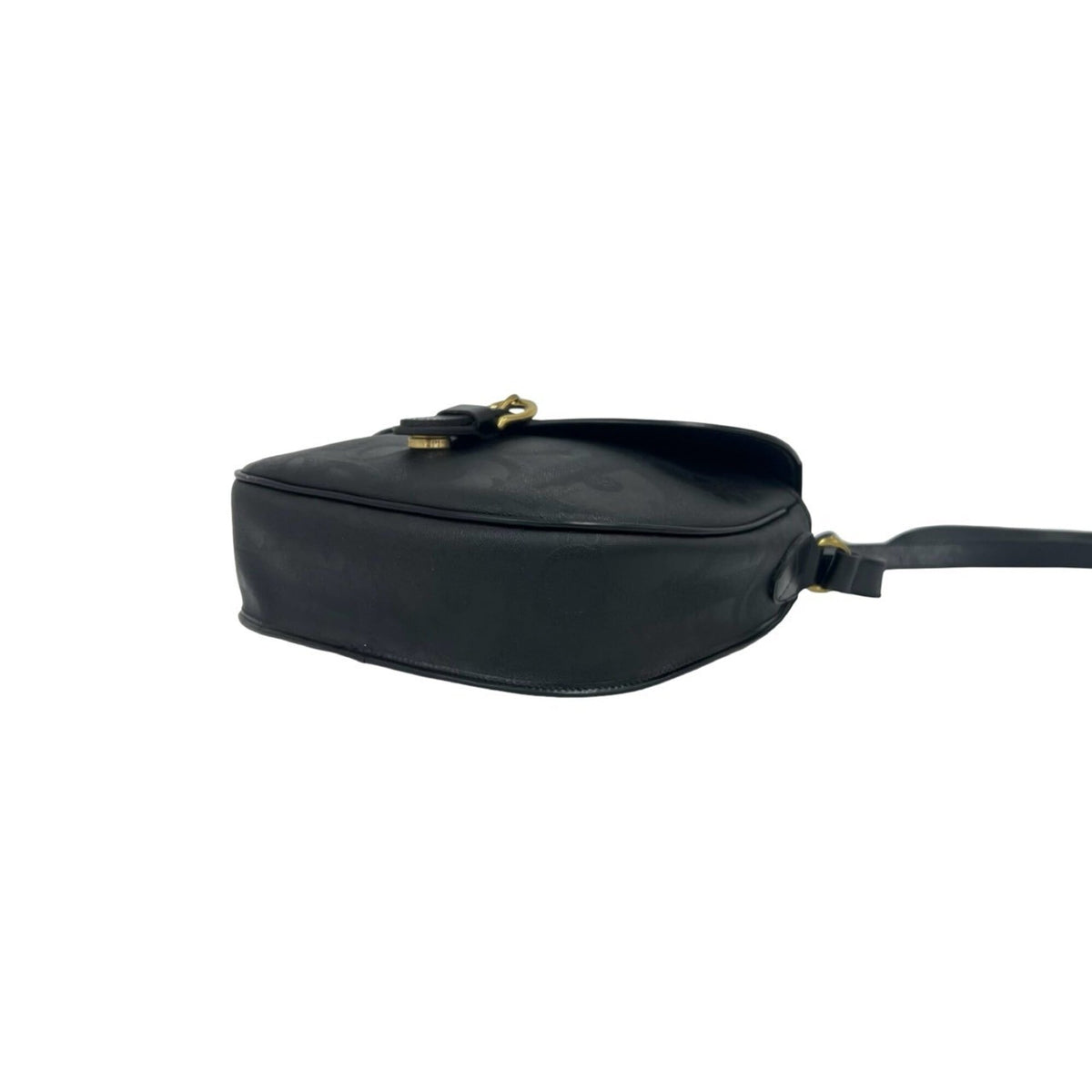 Christian Dior Black Leather Pvc Crossbody Bag Shoulder Bag (Pre-Owned)