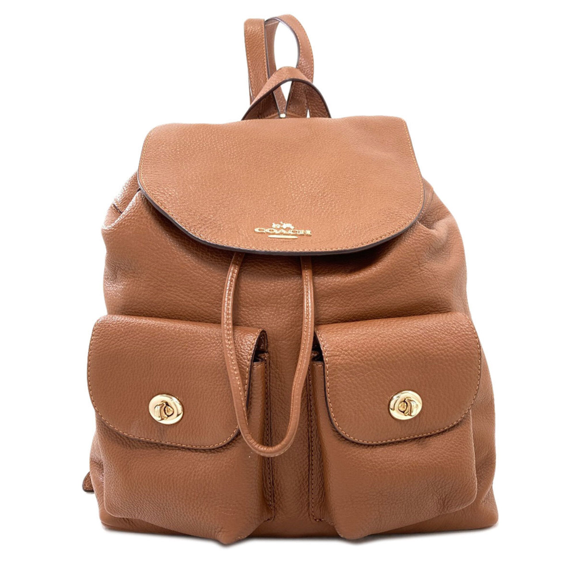 Coach Brown Leather Backpack (Pre-Owned)