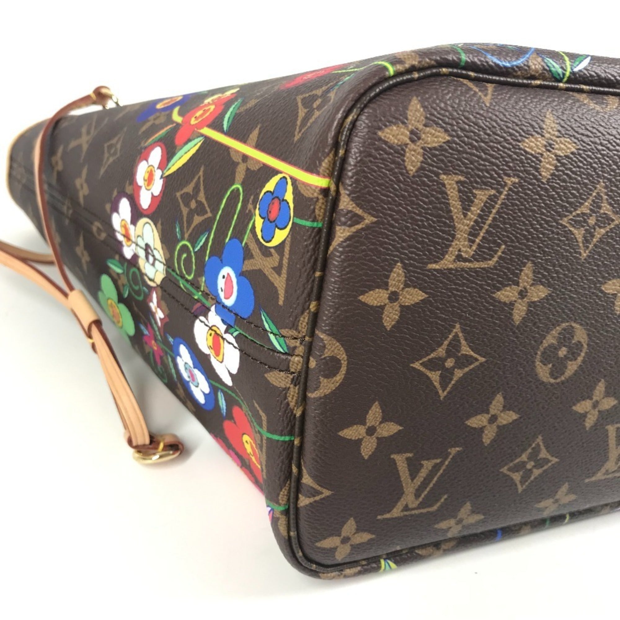 Louis Vuitton Brown Multi-Color Monogram Handbag Pouch Shoulder Bag Tote Bag (Pre-Owned)