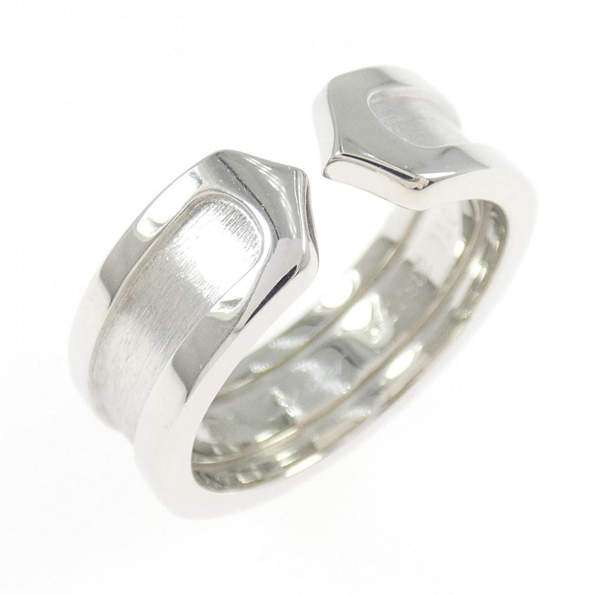 Cartier C2 White Gold (18K) Band Ring (Pre-Owned)