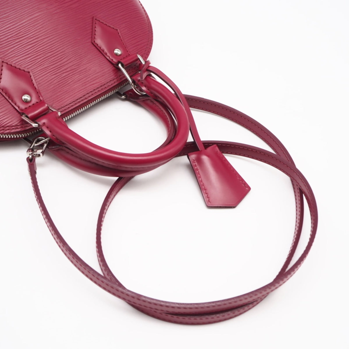 Louis Vuitton Red Color Leather Handbag (Pre-Owned)