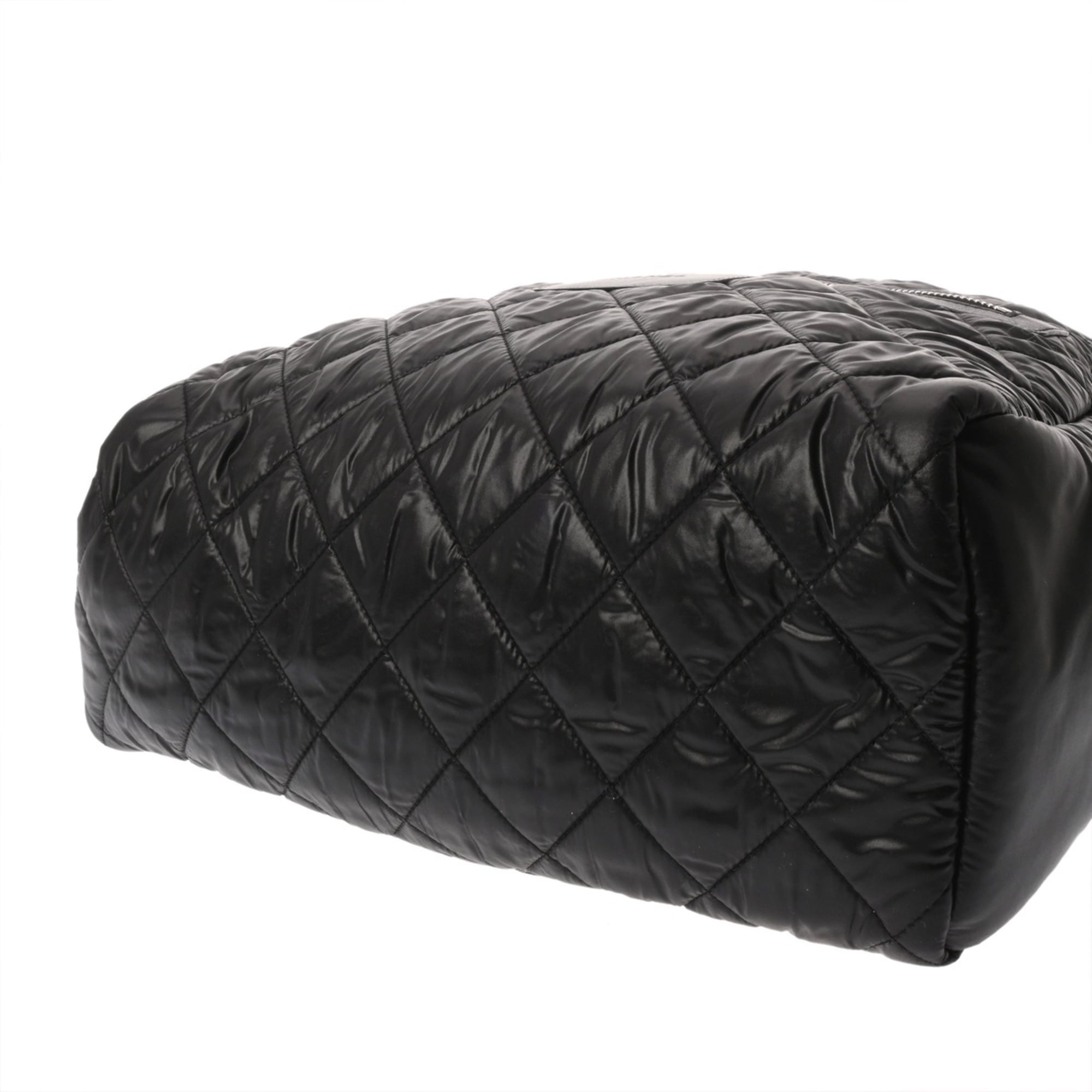 Chanel Matelasse Black Nylon Backpack (Pre-Owned)