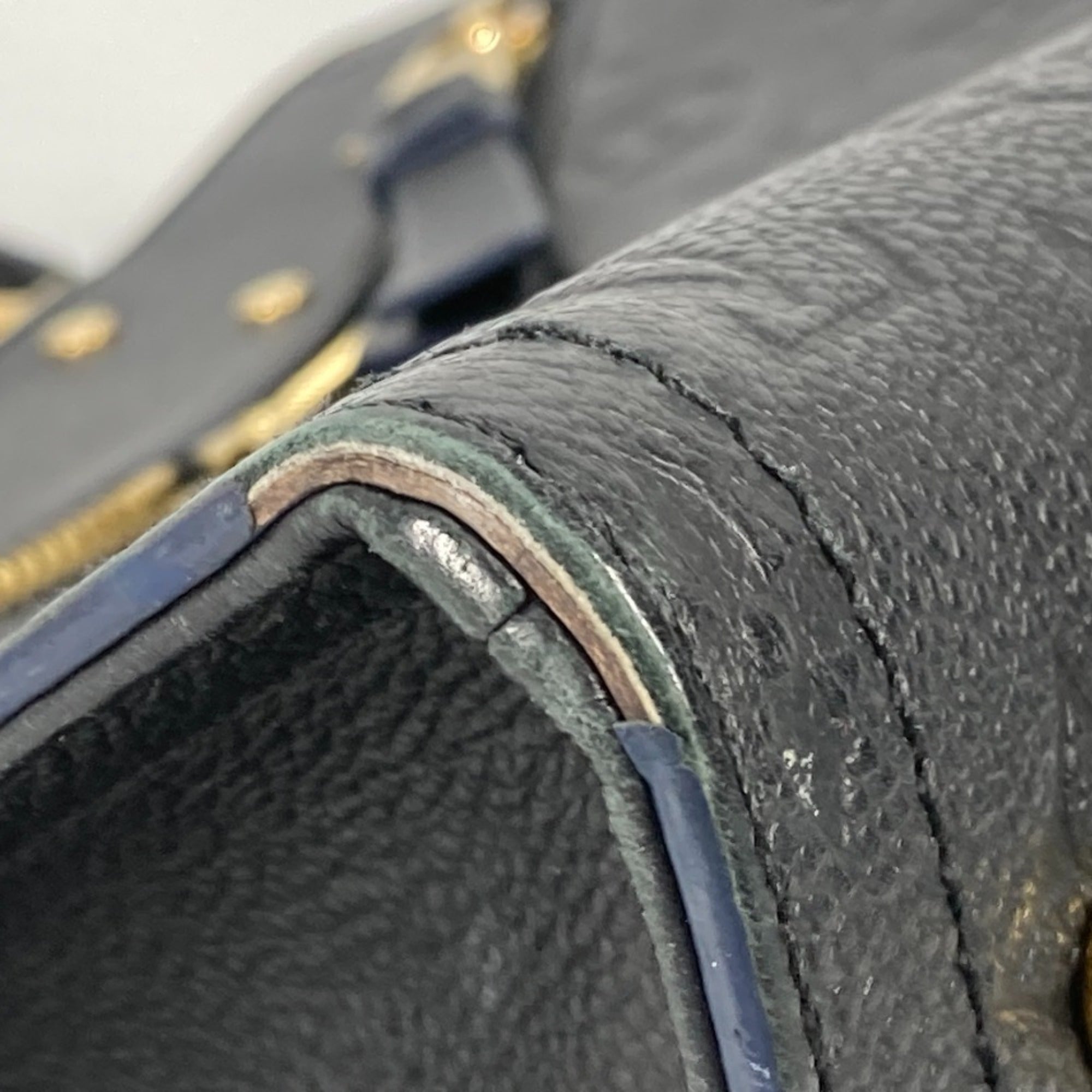 Louis Vuitton Navy Monogram Empreinte Leather Handbag Shoulder Bag (Pre-Owned)
