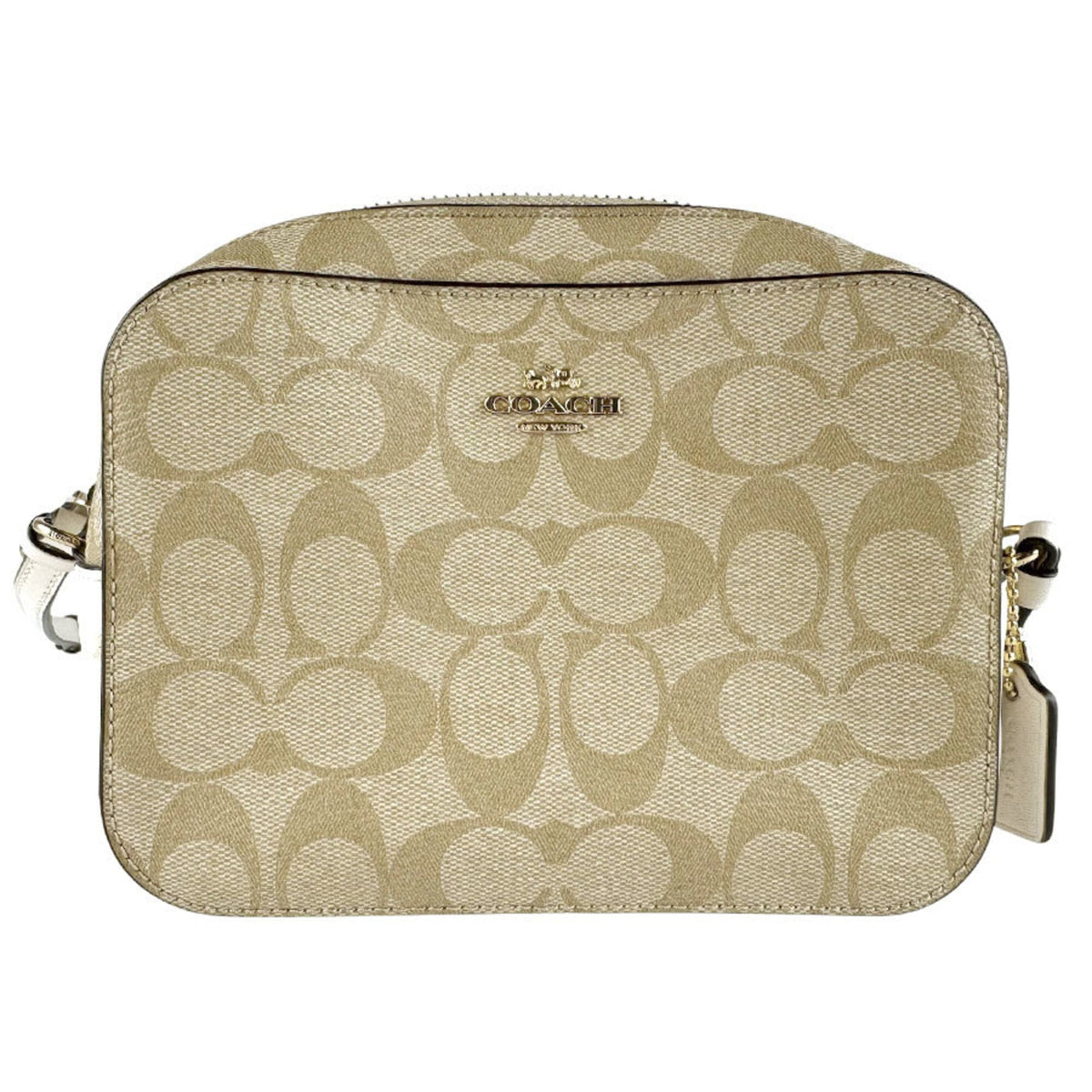 Coach Beige Ivory Leather Shoulder Bag (Pre-Owned)