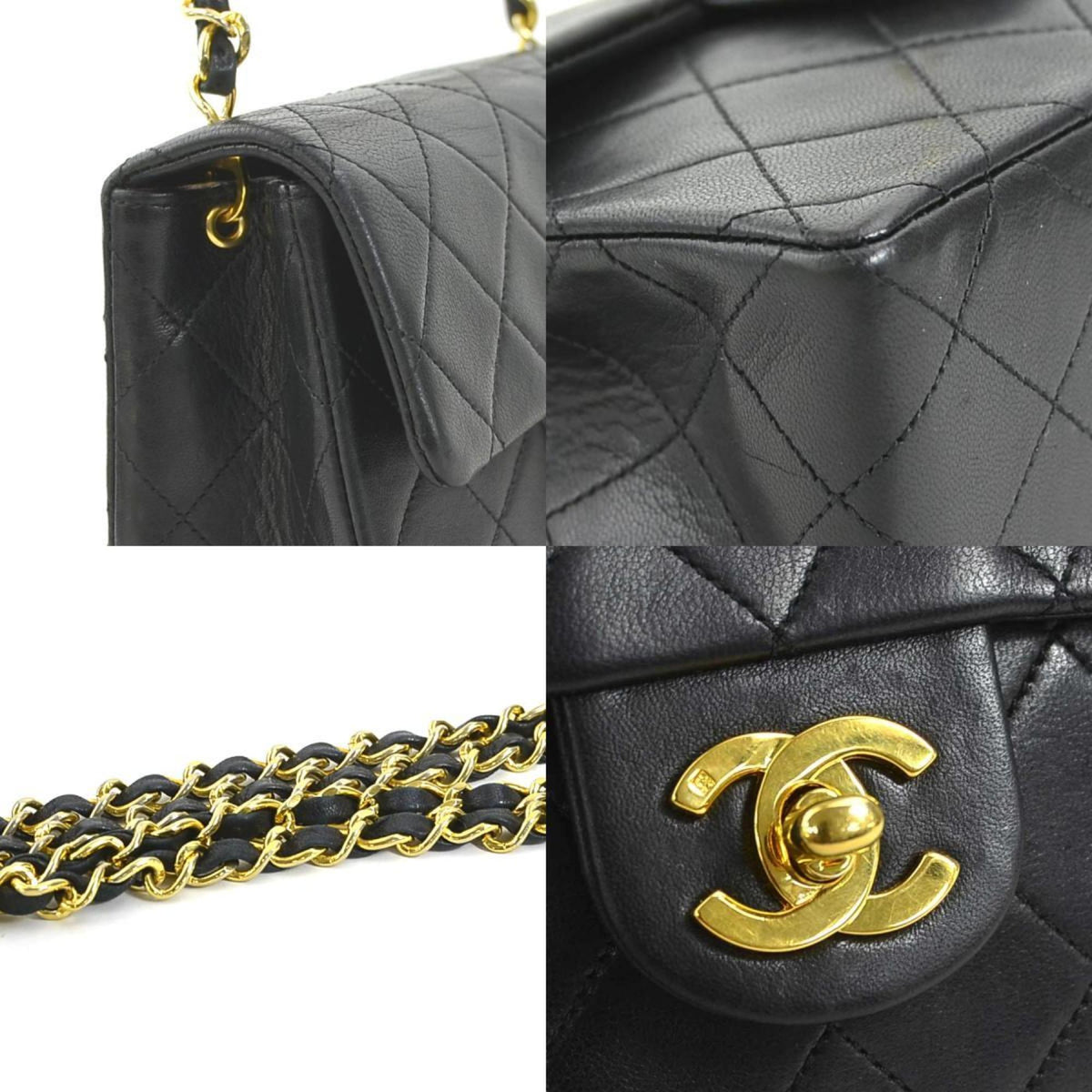 Chanel Black Leather Shoulder Bag (Pre-Owned)