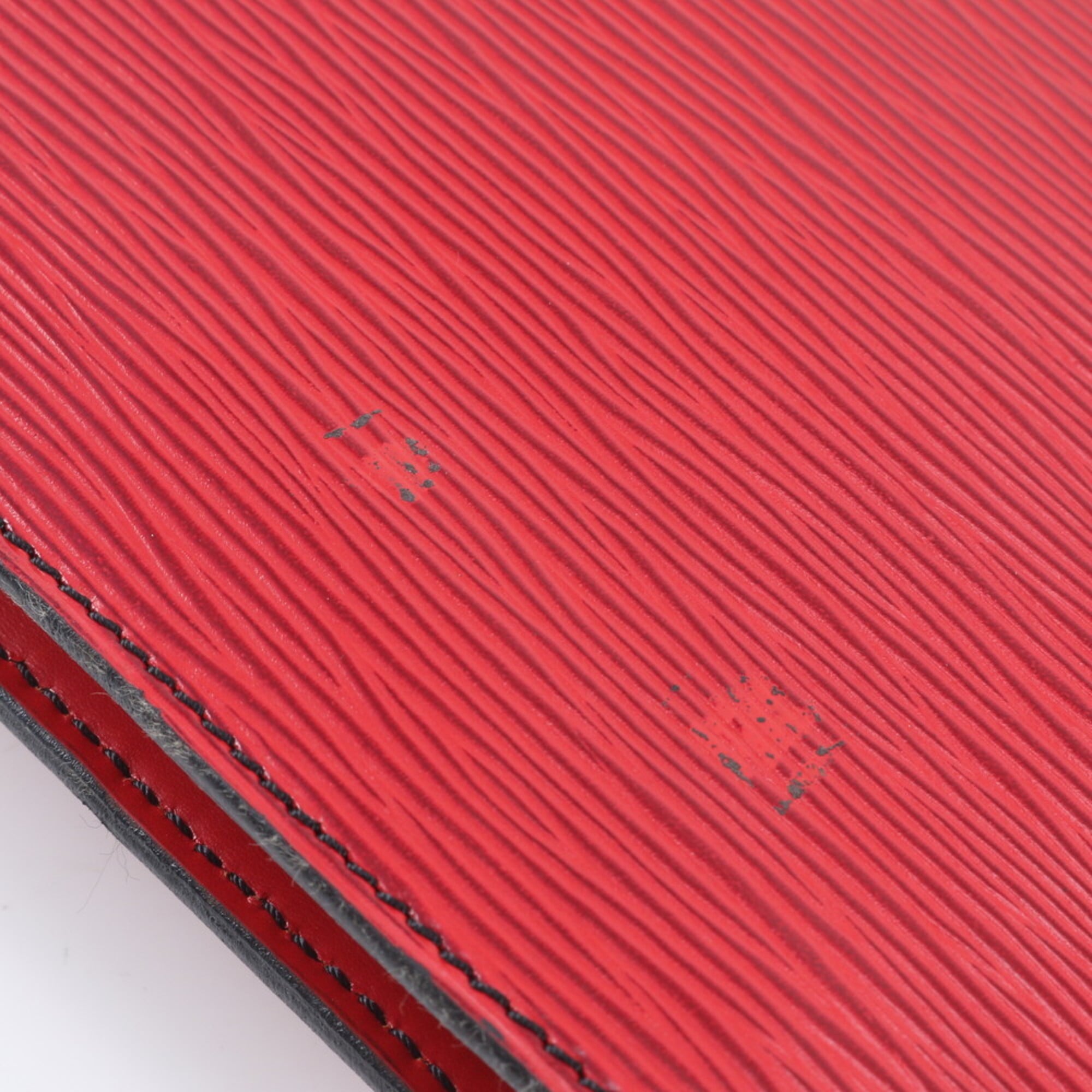 Louis Vuitton Castilian Red Leather Clutch Bag (Pre-Owned)