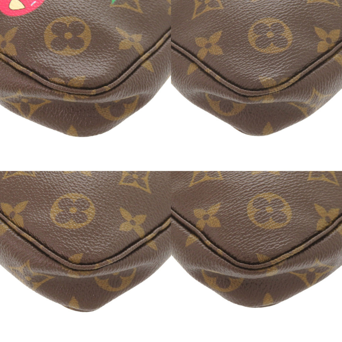 Louis Vuitton Brown Monogram Cherry Monogram Canvas Pochette Pouch (Pre-Owned)
