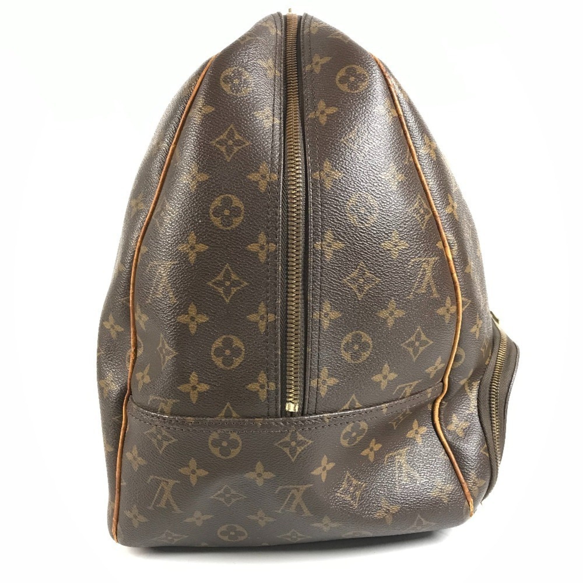 Louis Vuitton Brown Monogram Boston Bag Handbag Tote Bag (Pre-Owned)