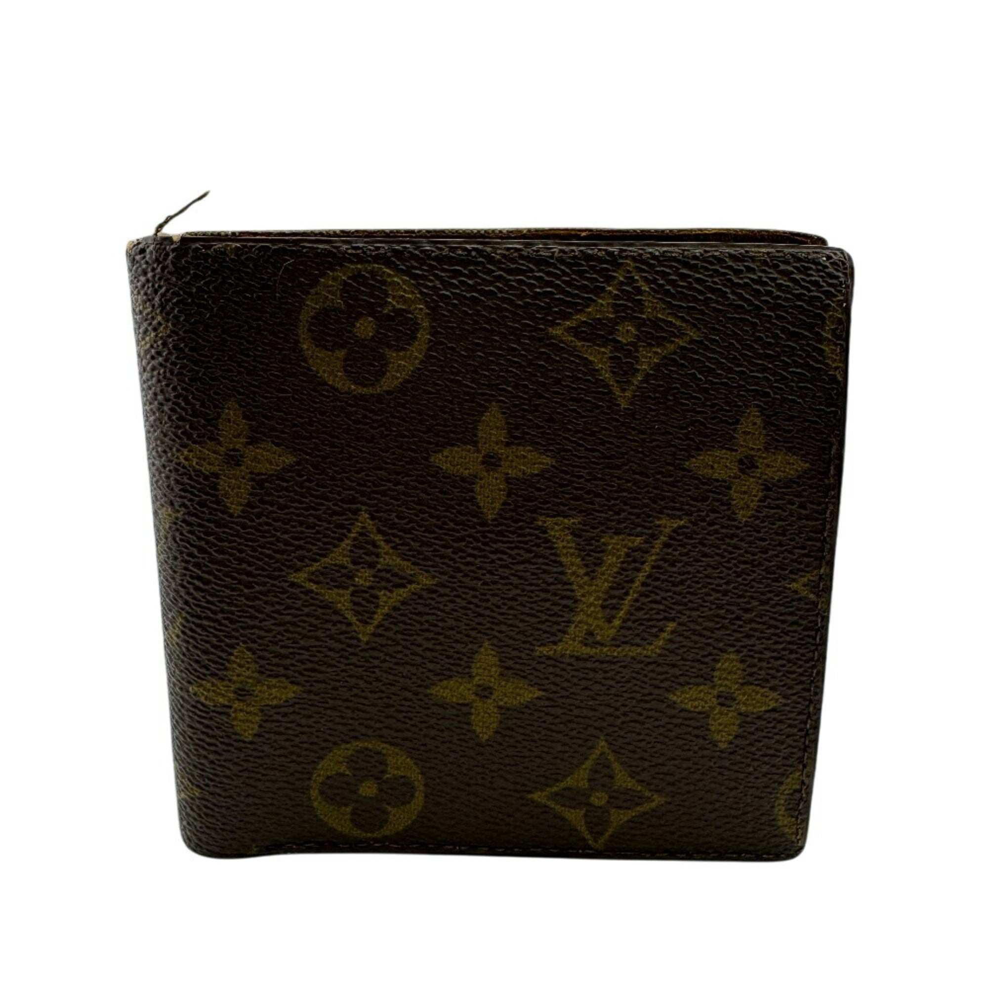 Louis Vuitton Brown Leather Wallet (Bi-Fold) (Pre-Owned)