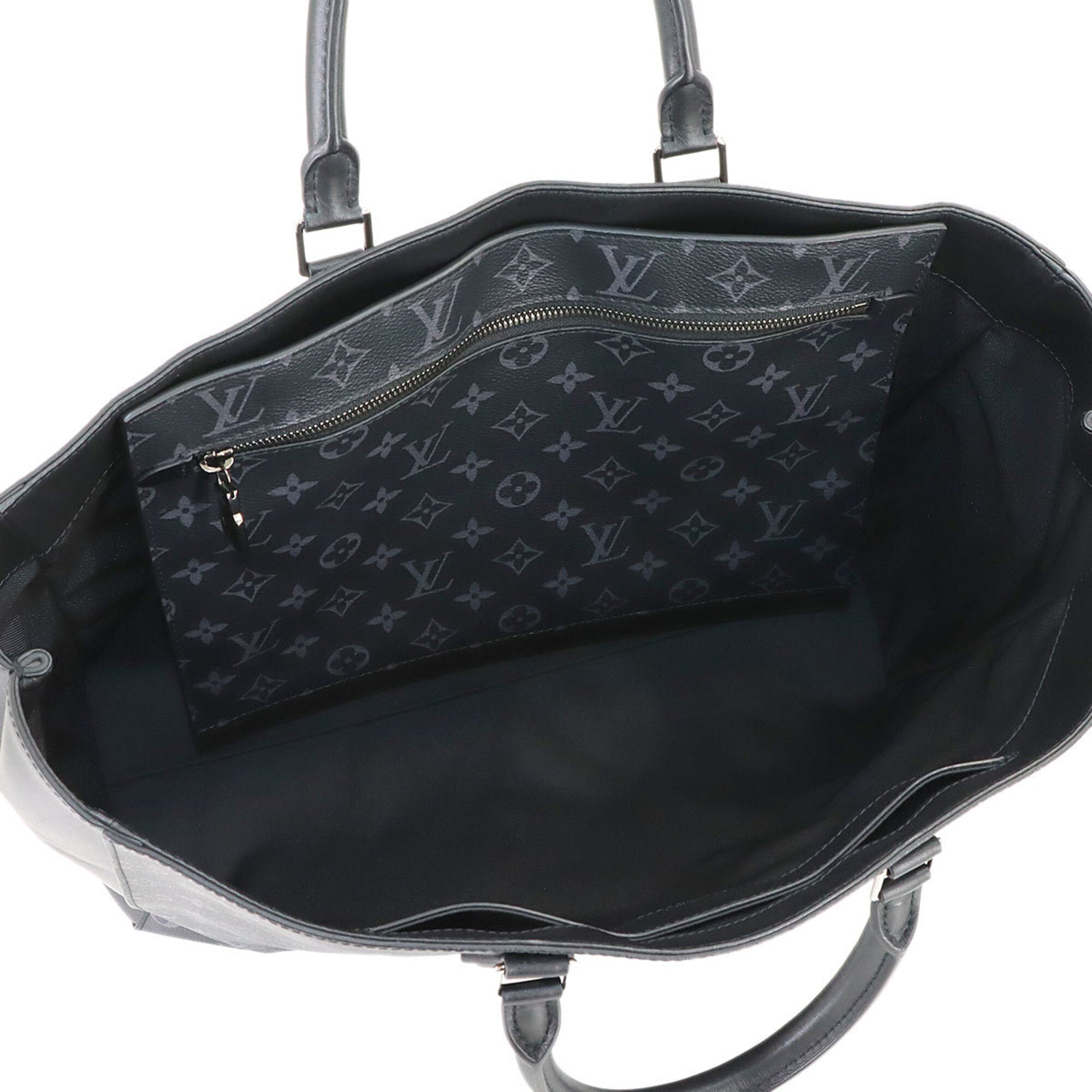 Louis Vuitton Black Monogram Eclipse Monogram Eclipse Handbag Pouch Tote Bag (Pre-Owned)