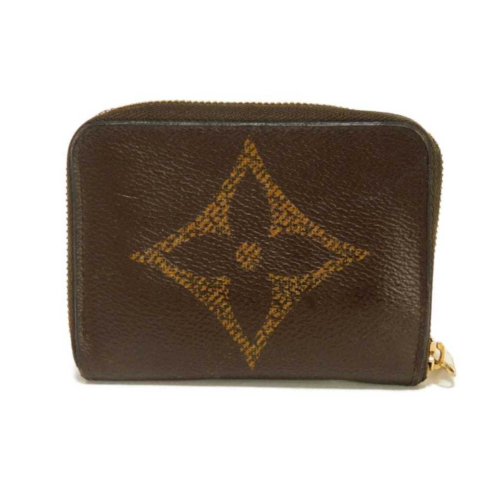 Louis Vuitton Monogram Brown Marron Noir Monogram Canvas Leather Coin Purse/Coin Case (Pre-Owned)