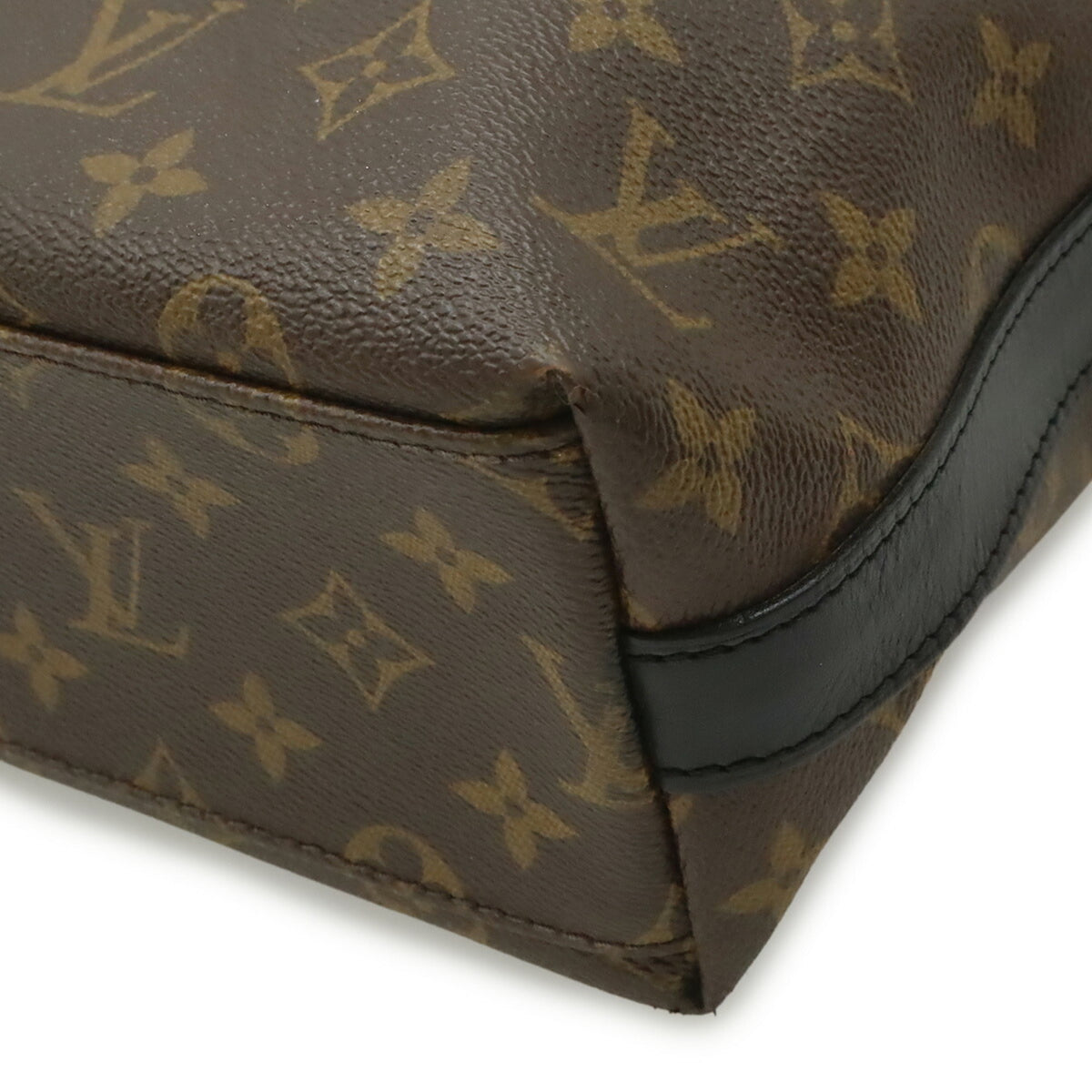 Louis Vuitton Monogram Black Brown Monogram Leather Handbag Tote Bag (Pre-Owned)