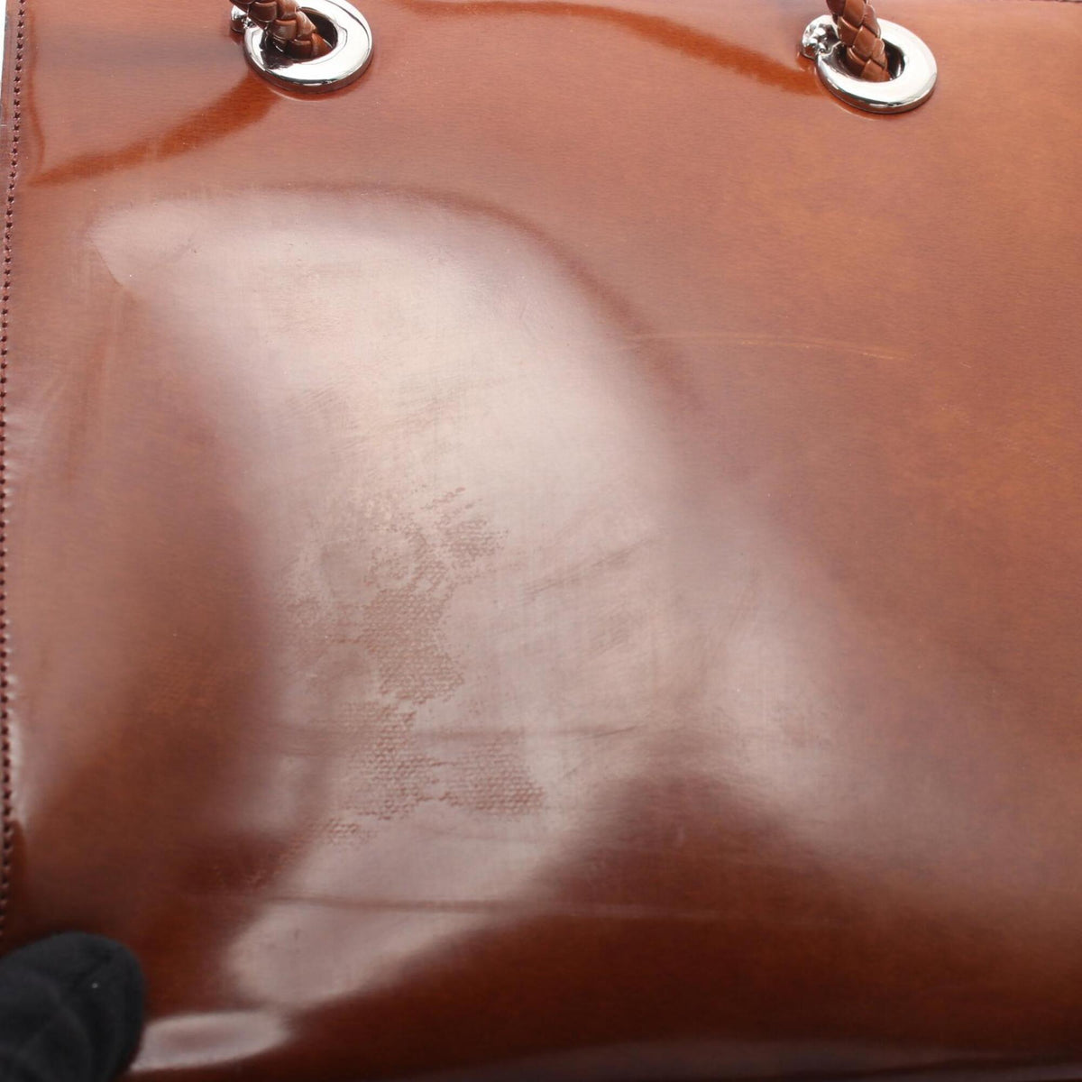 Cartier Panthère Brown Leather Tote Bag (Pre-Owned)