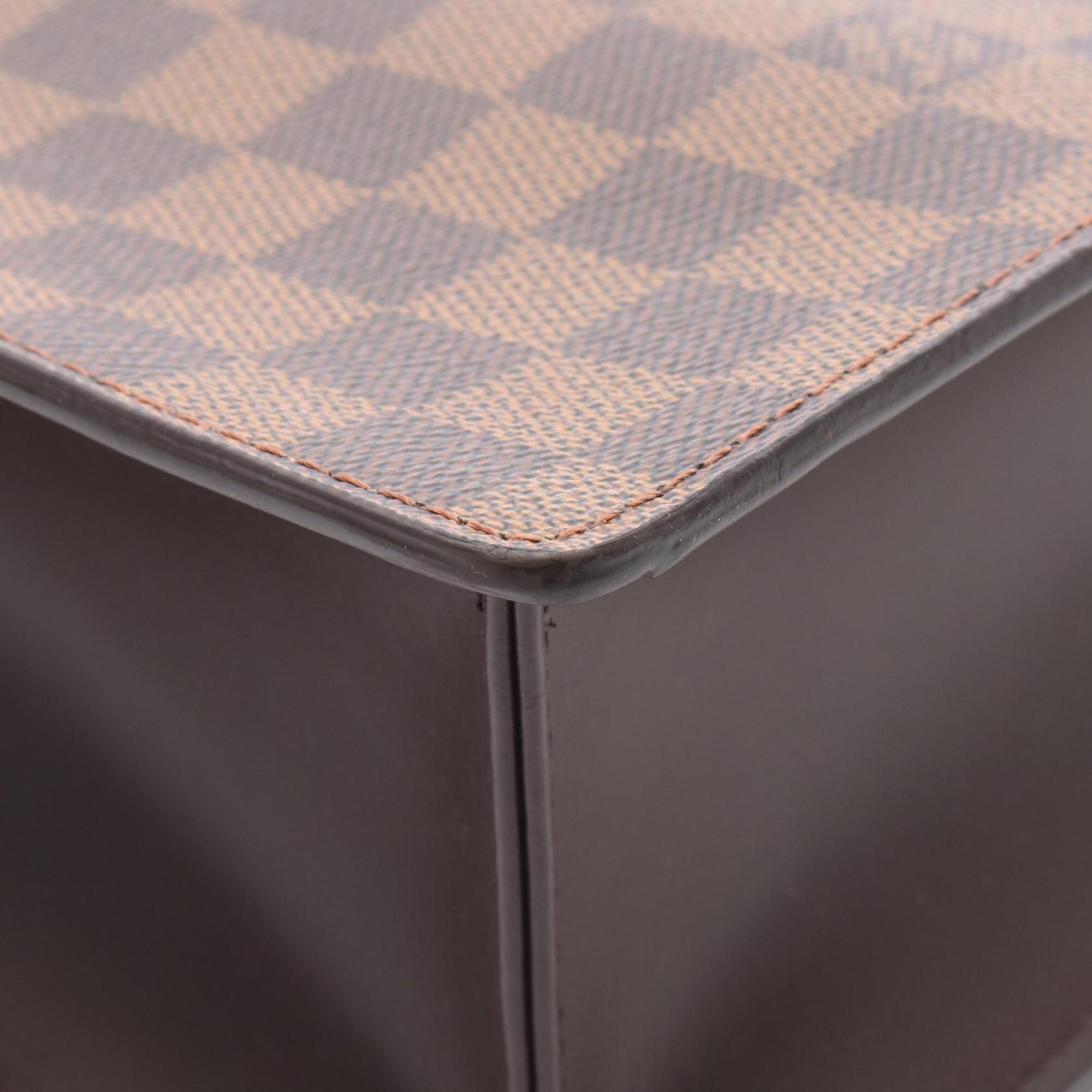 Louis Vuitton Brown Ebene Coated Canvas Damier Canvas Leather Handbag Tote Bag (Pre-Owned)