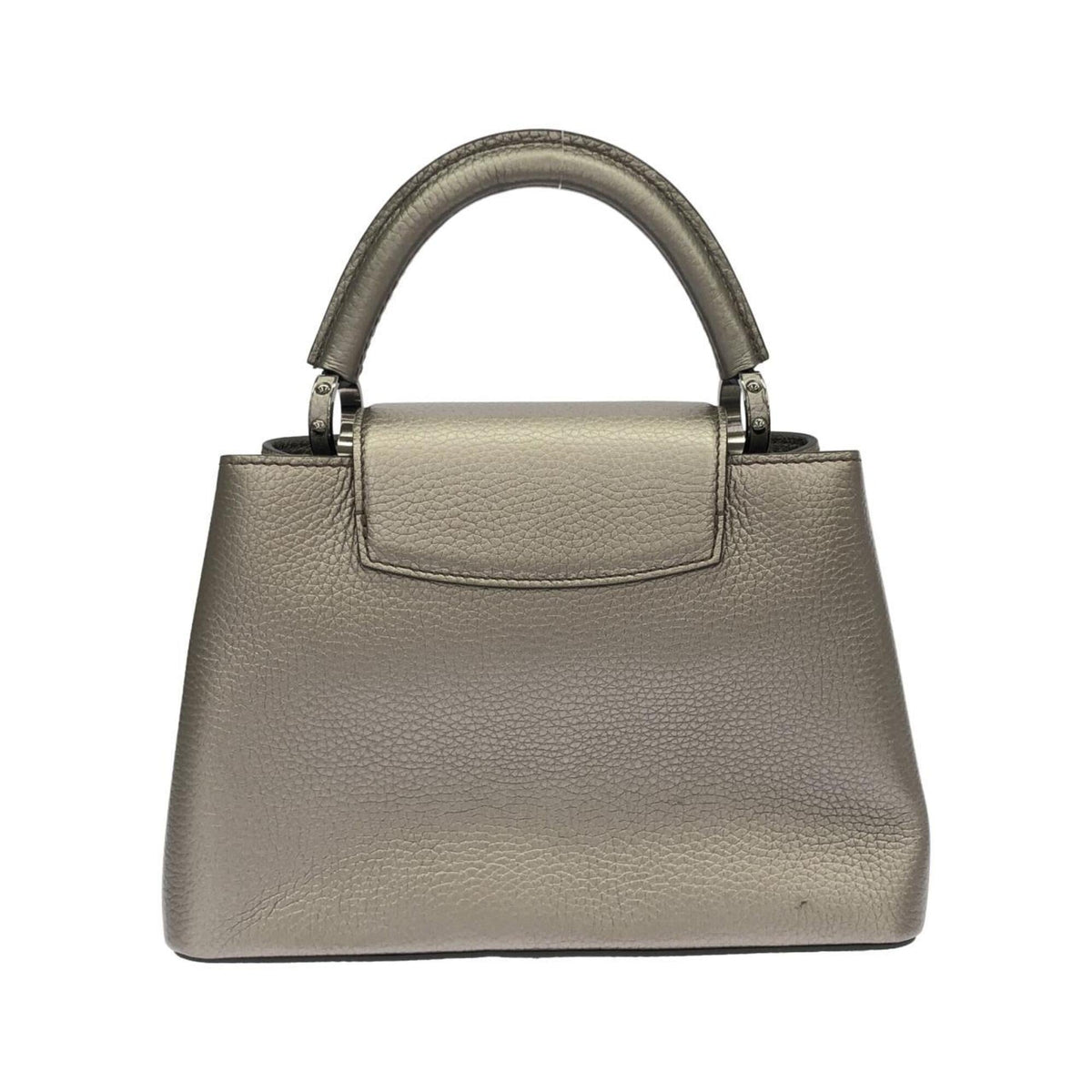 Louis Vuitton Beige Brown Leather Handbag (Pre-Owned)