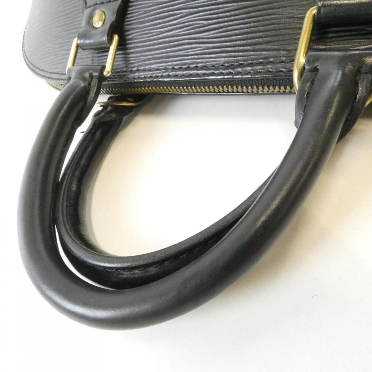 Louis Vuitton Black Leather Handbag (Pre-Owned)