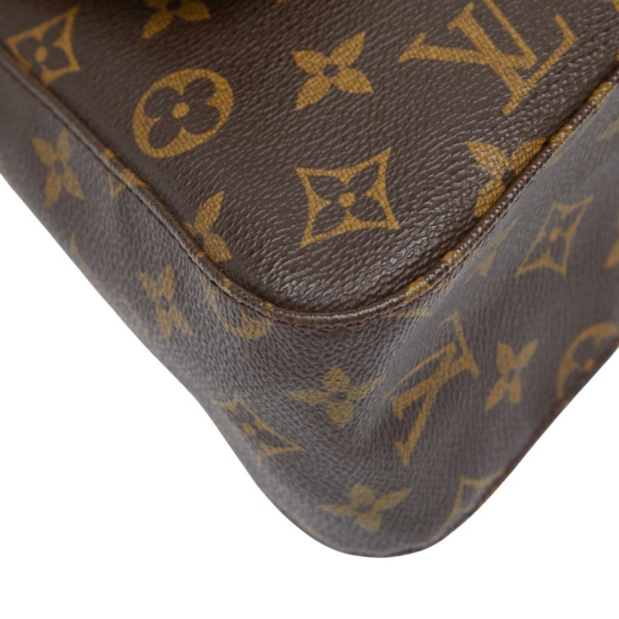 Louis Vuitton Brown Pvc Leather Handbag Shoulder Bag (Pre-Owned)