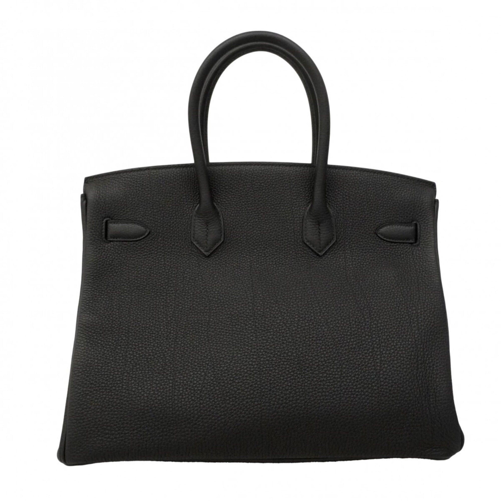 Hermes Black Togo Leather Handbag (Pre-Owned)
